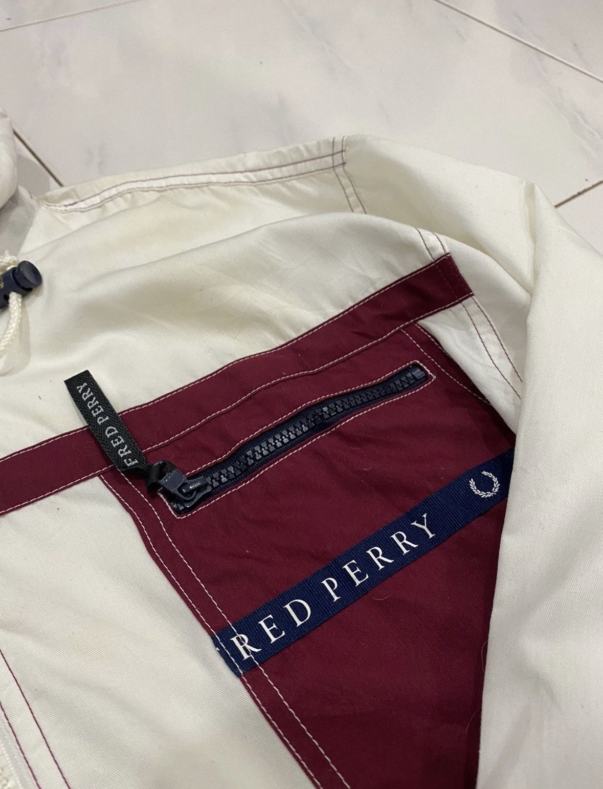 Fred Perry RARE VTG Fred Perry Tape Windbreaker Jacket Size US L / EU 52-54 / 3 - 8 Thumbnail