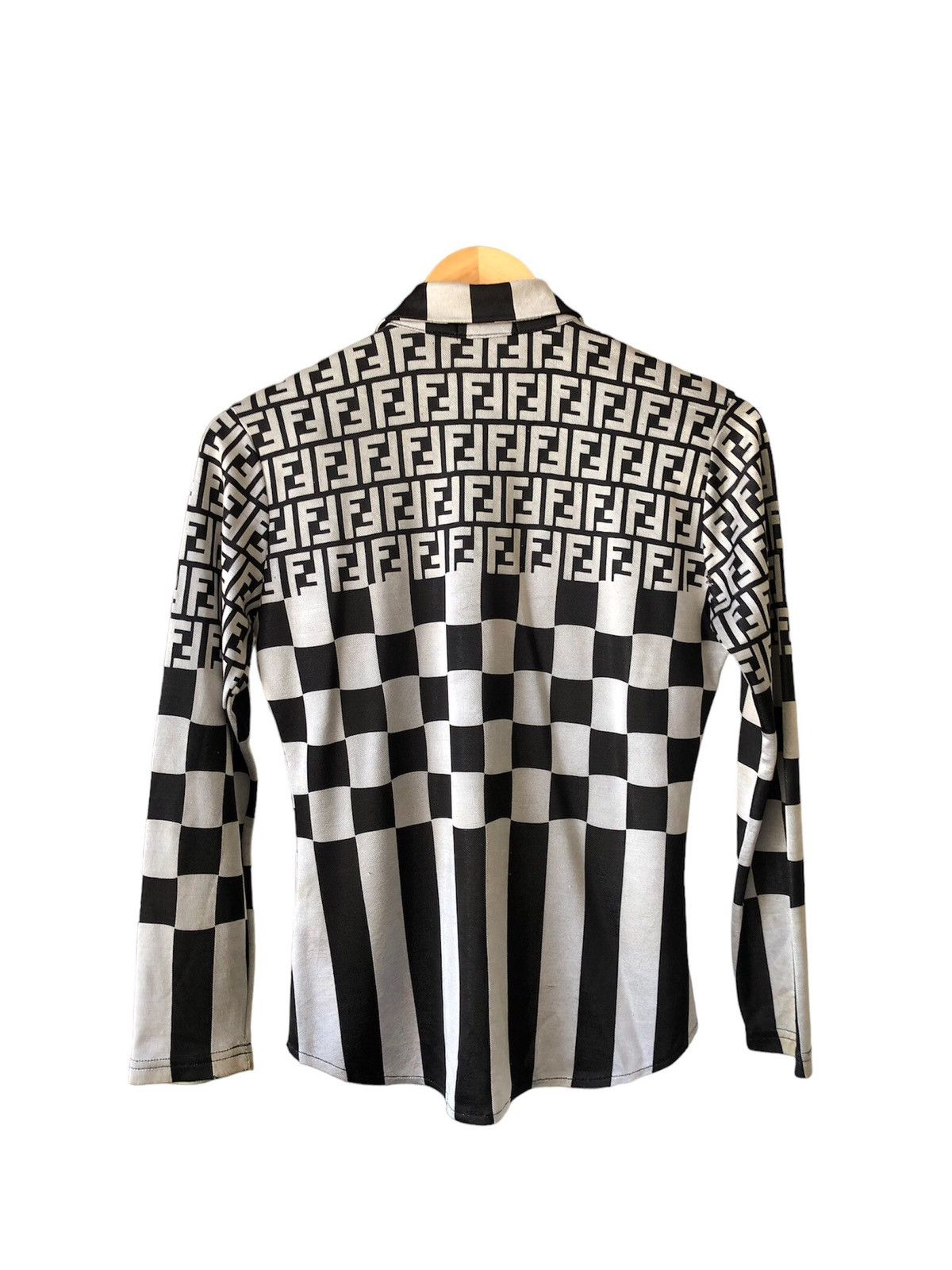 Vintage Fendi Zucca Monogram Polo Shirt