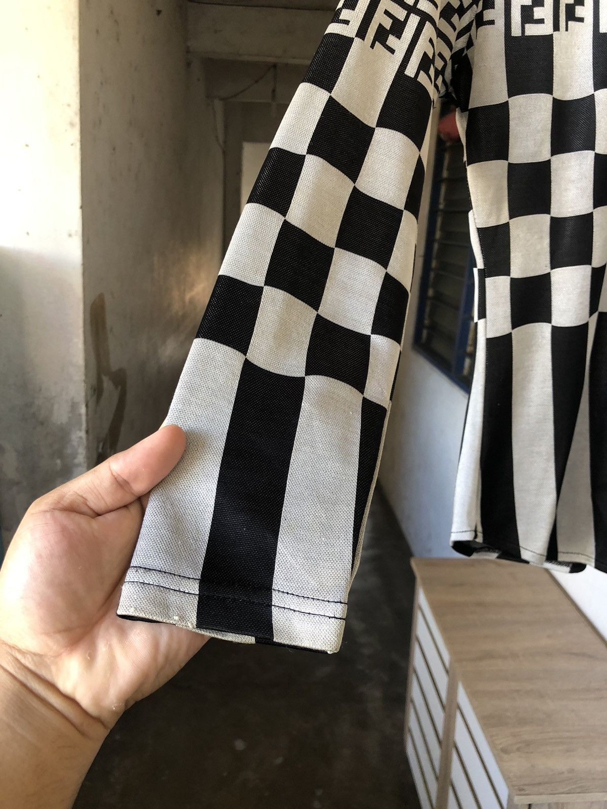 Vintage Fendi Zucca Monogram Polo Shirt