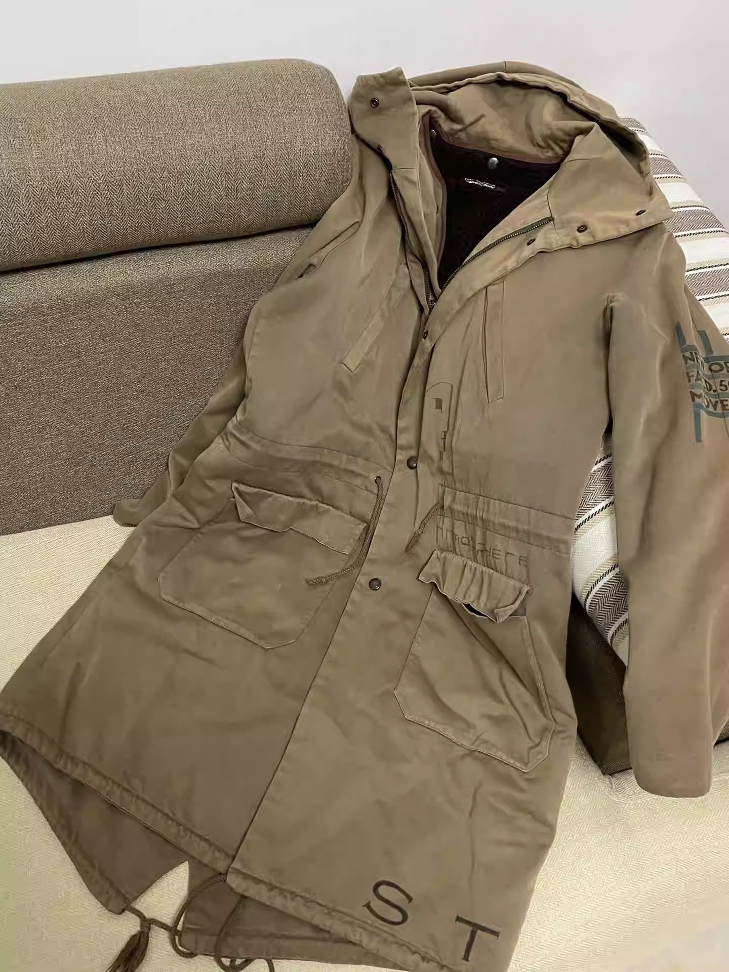 Pre-owned Raf Simons 03aw Closer Parka In Brown