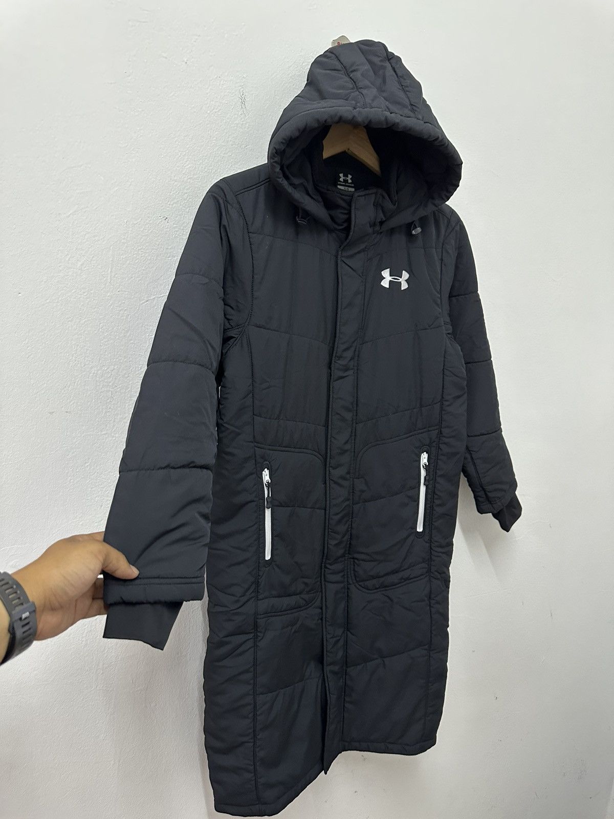 Under Armour × Vintage Vintage Under Armour Primaloft Hoodie Outdoor Long Jacket Size US S / EU 44-46 / 1 - 5 Thumbnail