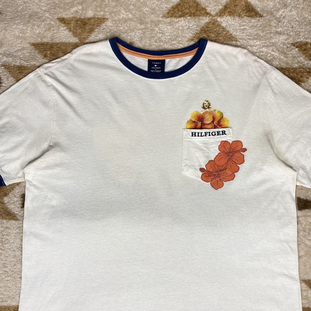 Tommy Hilfiger × Vintage Vintage Tommy Hilfiger Marilyn Monroe Flower Shirt Size US L / EU 52-54 / 3 - 5 Thumbnail