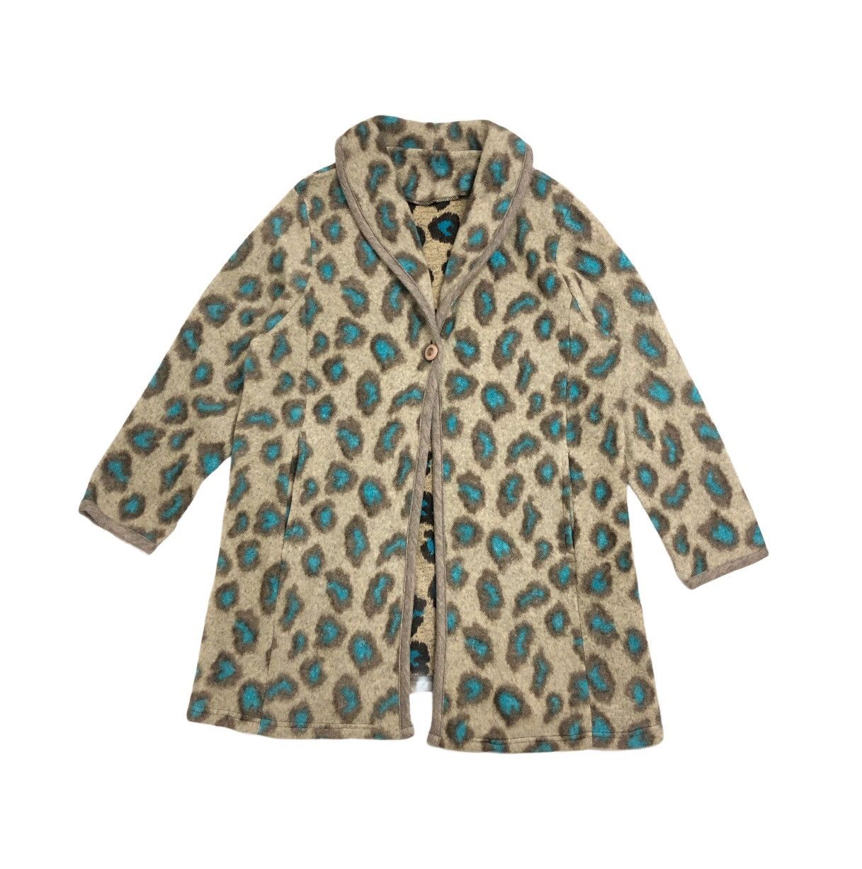 Beauty Beast Outwear Style Cardigan Leopard Overprinted Size US M / EU 48-50 / 2 - 2 Thumbnail