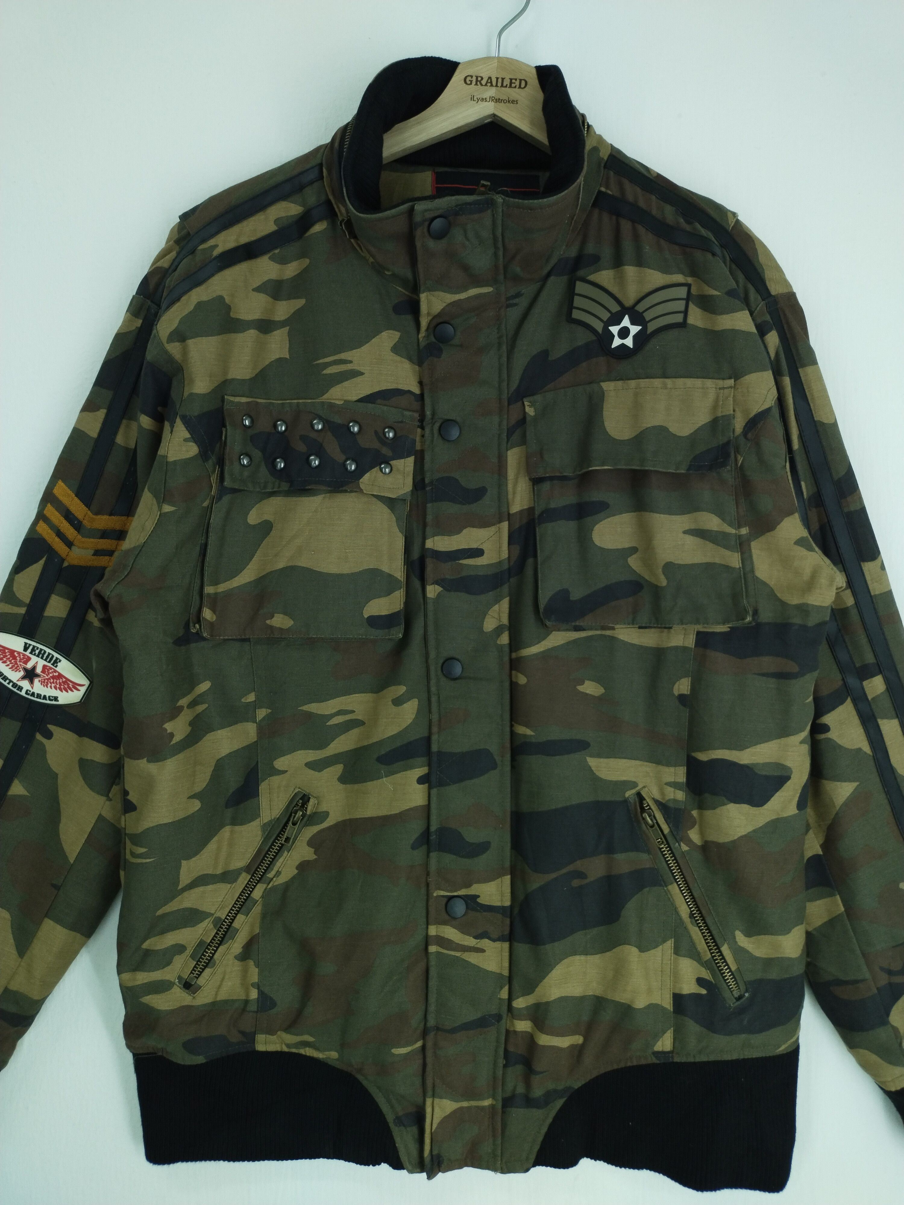 If Six Was Nine × Japanese Brand VINTAGE CREW MOTORCYCLE GEAR ARMY JACKET Size US L / EU 52-54 / 3 - 1 Thumbnail