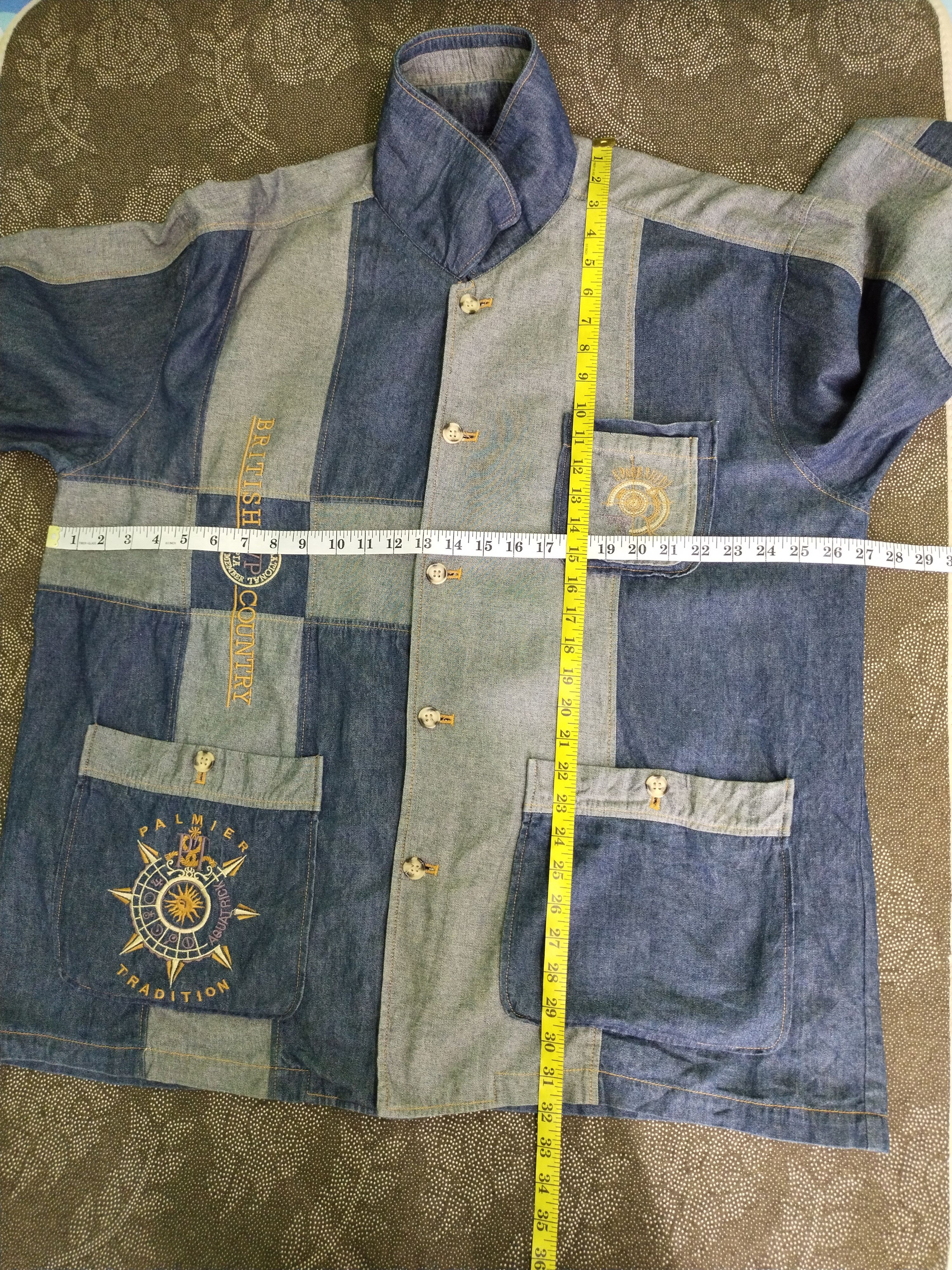 If Six Was Nine × Japanese Brand VINTAGE BONSKIP PATCHWORKS DENIM COAT AQUATRICK Size US XL / EU 56 / 4 - 11 Thumbnail