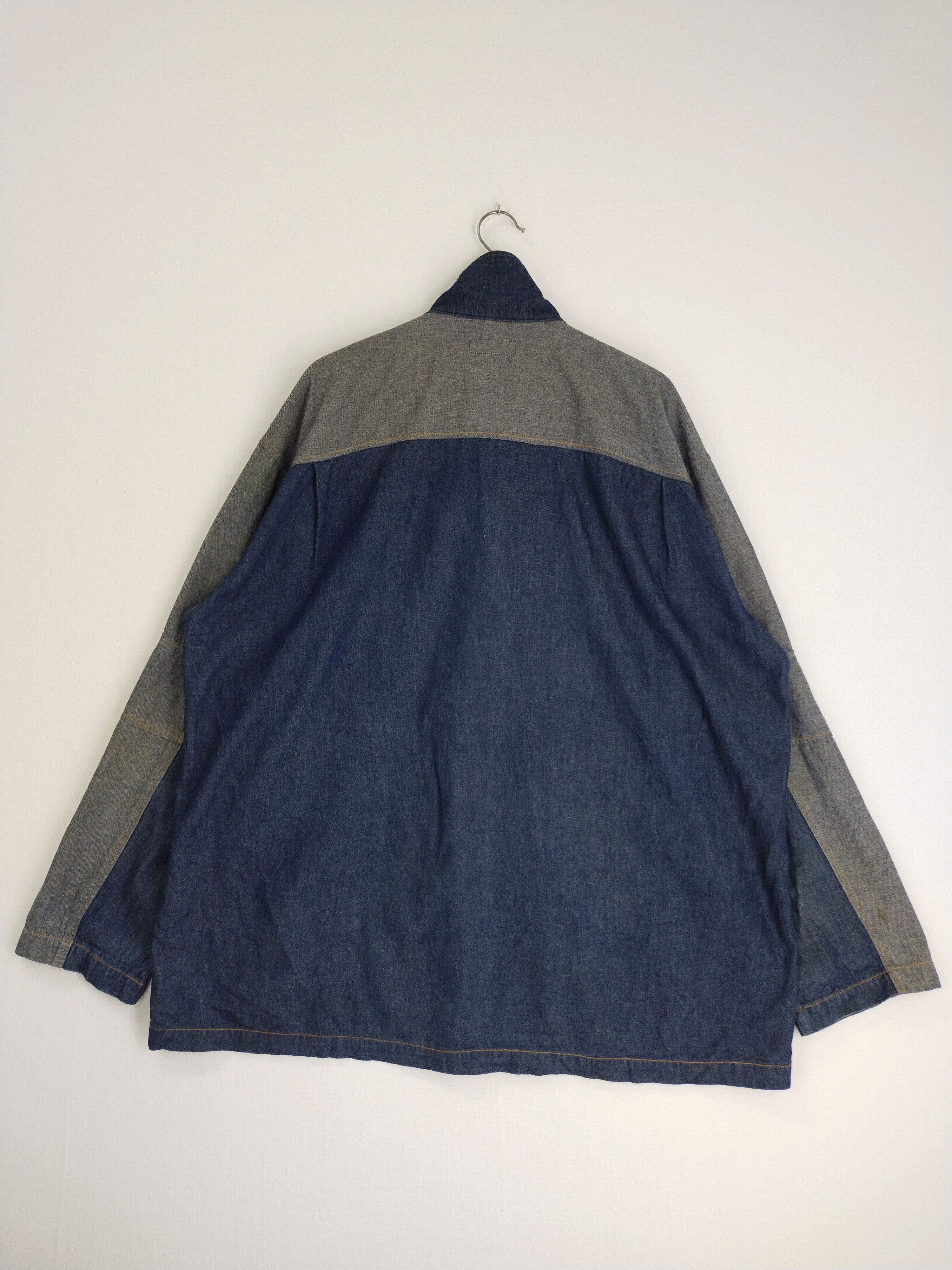 If Six Was Nine × Japanese Brand VINTAGE BONSKIP PATCHWORKS DENIM COAT AQUATRICK Size US XL / EU 56 / 4 - 8 Thumbnail