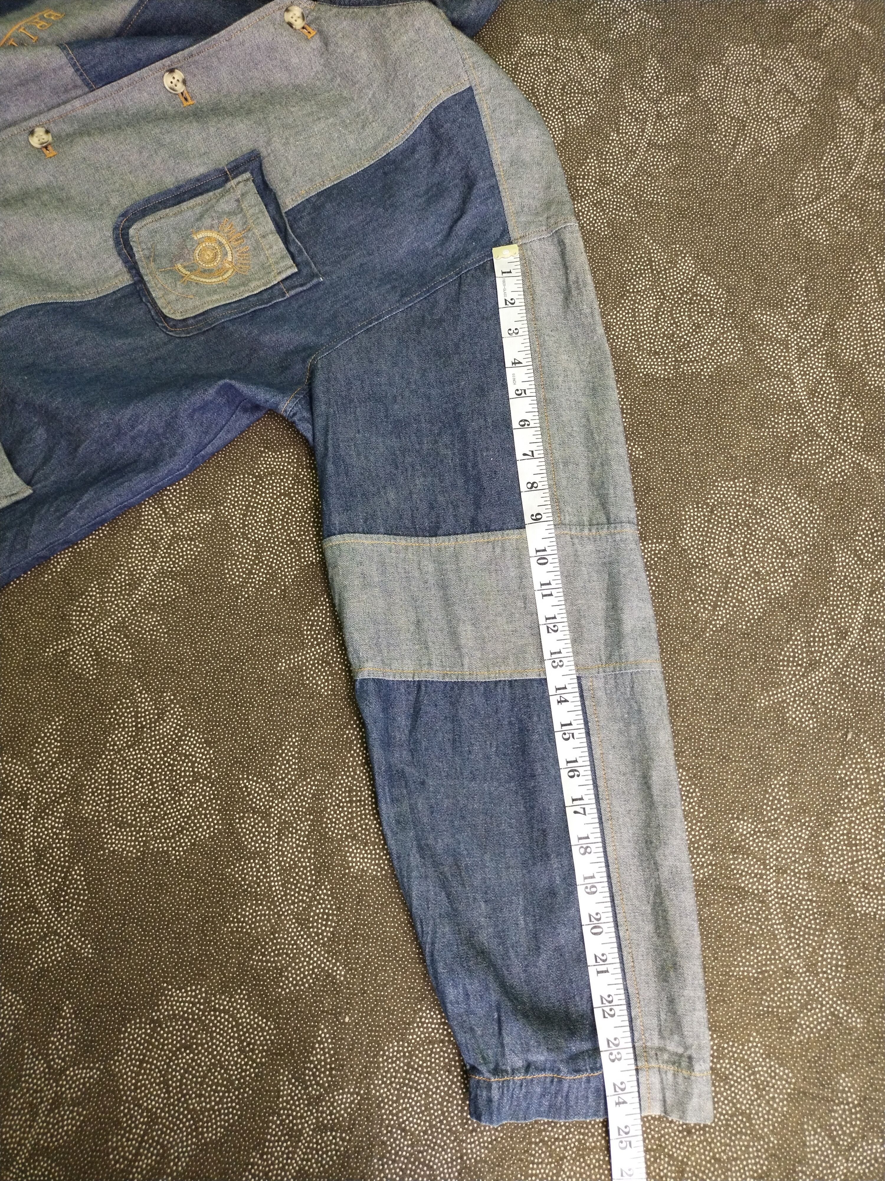 If Six Was Nine × Japanese Brand VINTAGE BONSKIP PATCHWORKS DENIM COAT AQUATRICK Size US XL / EU 56 / 4 - 12 Thumbnail