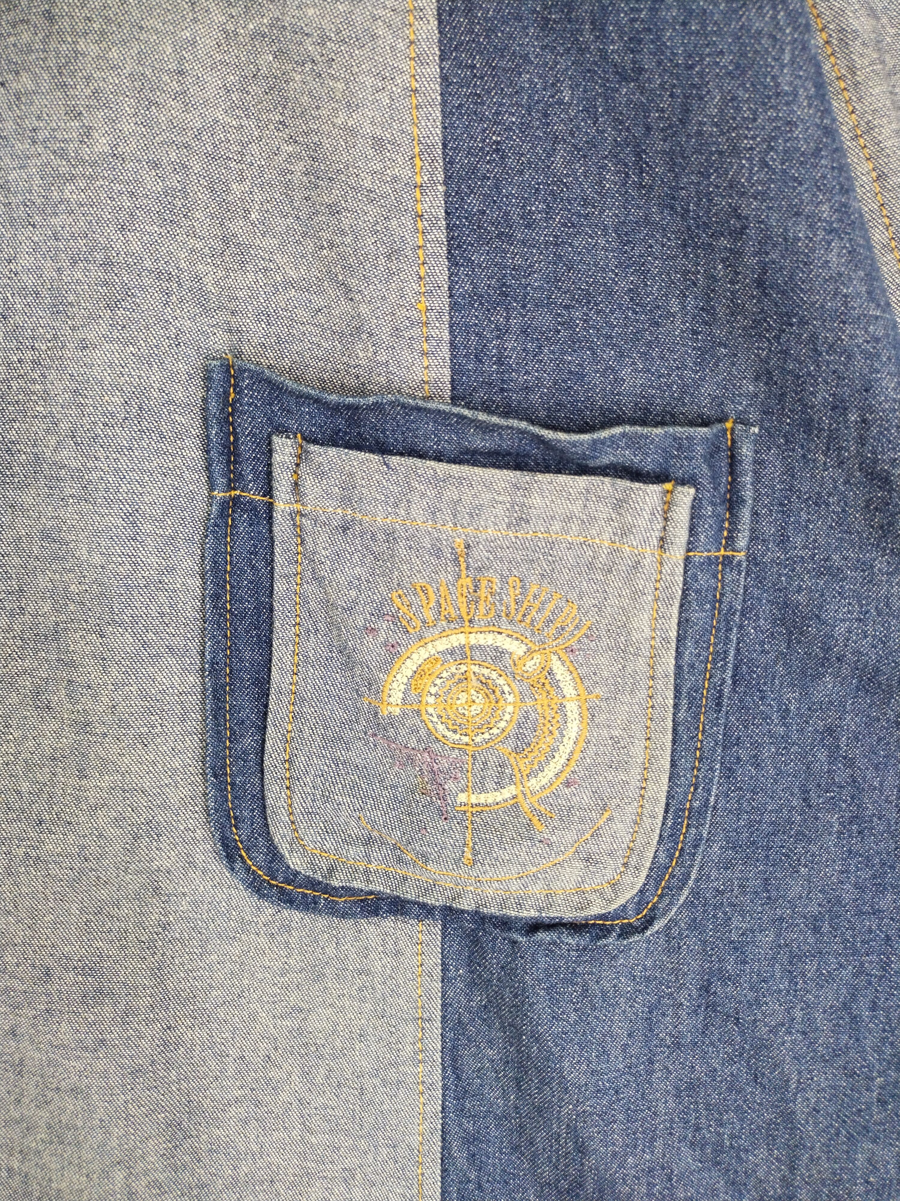 If Six Was Nine × Japanese Brand VINTAGE BONSKIP PATCHWORKS DENIM COAT AQUATRICK Size US XL / EU 56 / 4 - 7 Thumbnail