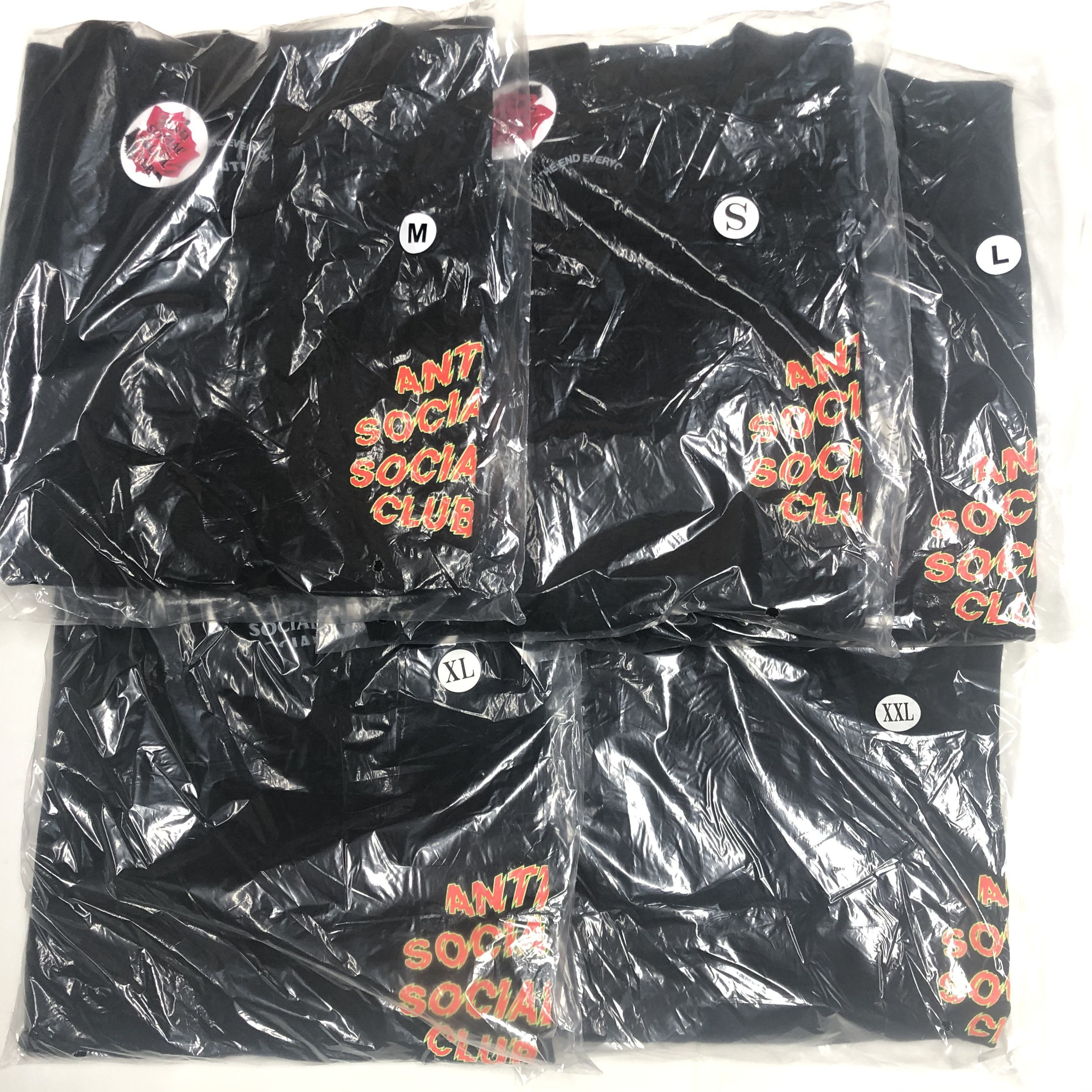 Anti Social Social Club DS SS21 ASSC Maniac Black Tee in hand Bape Kith CPFM KAWS Size US XL / EU 56 / 4 - 7 Thumbnail