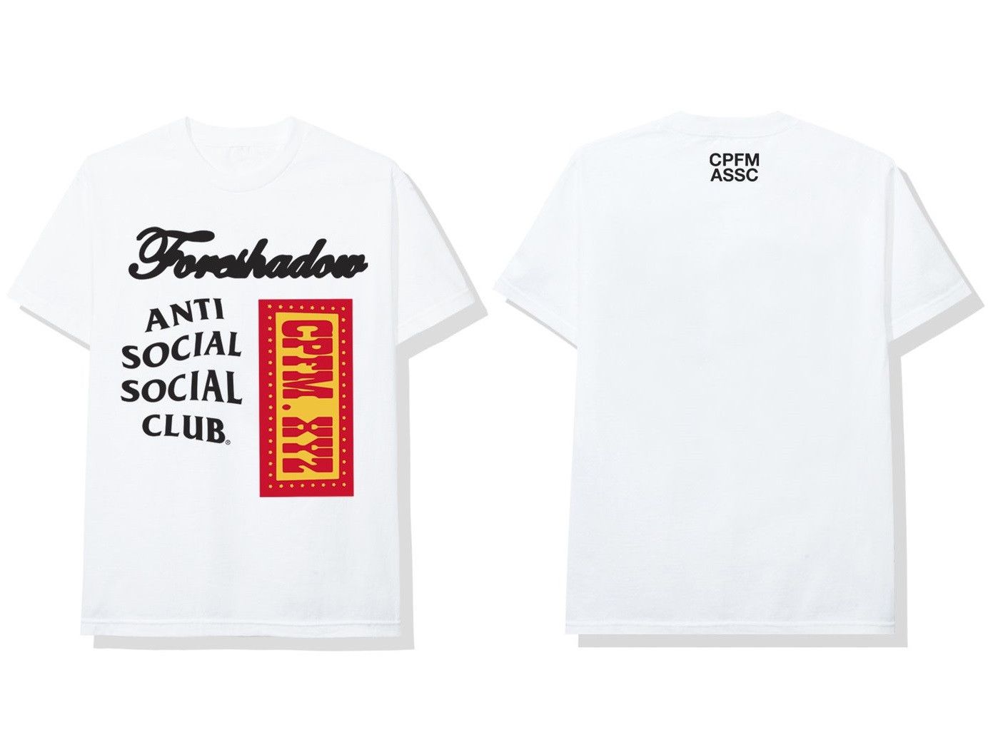 Anti Social Social Club DS Red CPFM x ASSC Black Foreshadow Logo