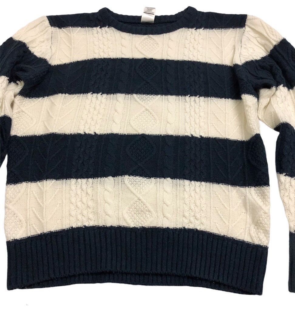 BASE CONTROL 🔥Kurt style 🔥Base Control Knit border crewneck Size US M / EU 48-50 / 2 - 6 Thumbnail