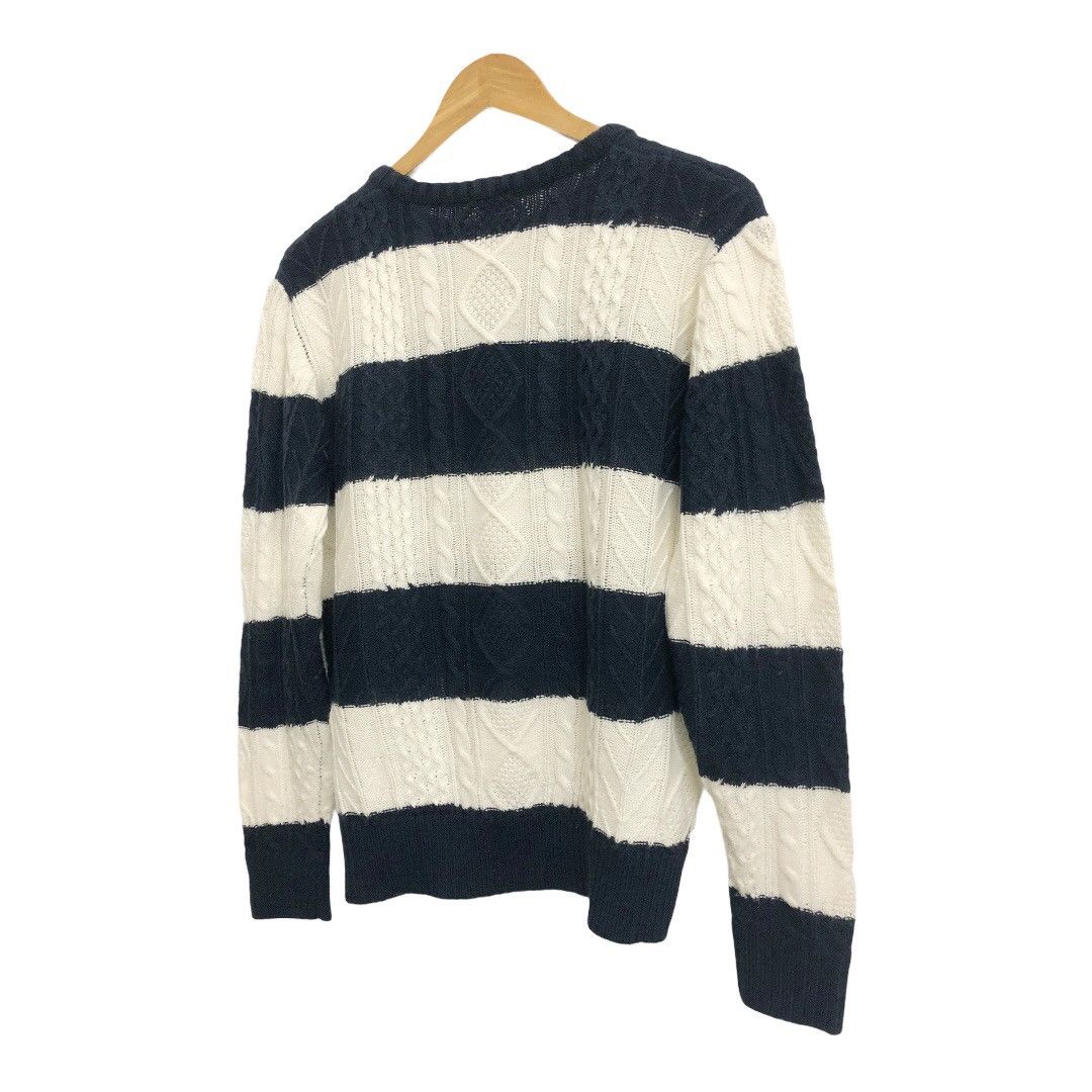 BASE CONTROL 🔥Kurt style 🔥Base Control Knit border crewneck Size US M / EU 48-50 / 2 - 10 Thumbnail