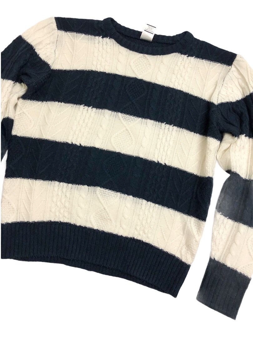 BASE CONTROL 🔥Kurt style 🔥Base Control Knit border crewneck Size US M / EU 48-50 / 2 - 5 Thumbnail
