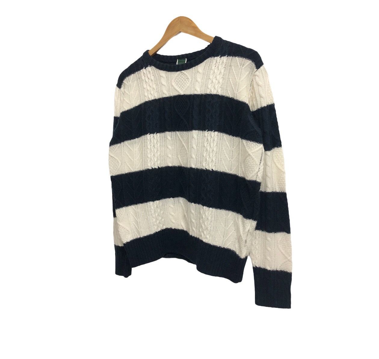 BASE CONTROL 🔥Kurt style 🔥Base Control Knit border crewneck Size US M / EU 48-50 / 2 - 9 Thumbnail