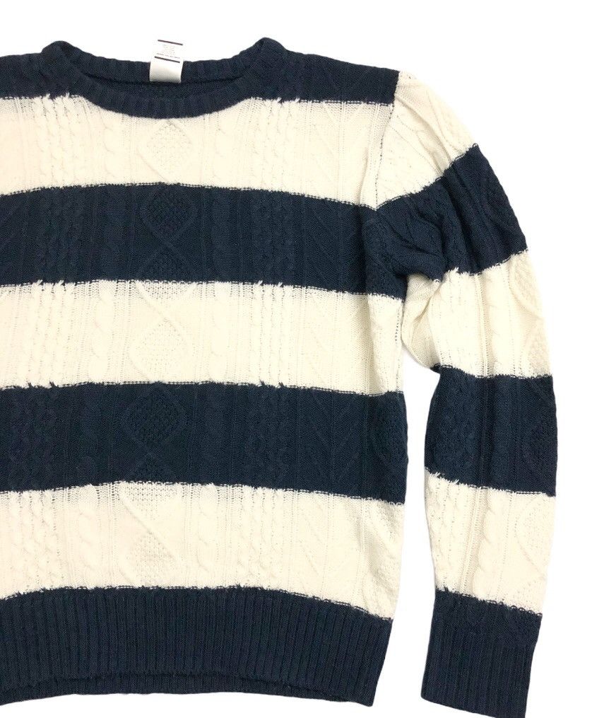 BASE CONTROL 🔥Kurt style 🔥Base Control Knit border crewneck Size US M / EU 48-50 / 2 - 4 Thumbnail