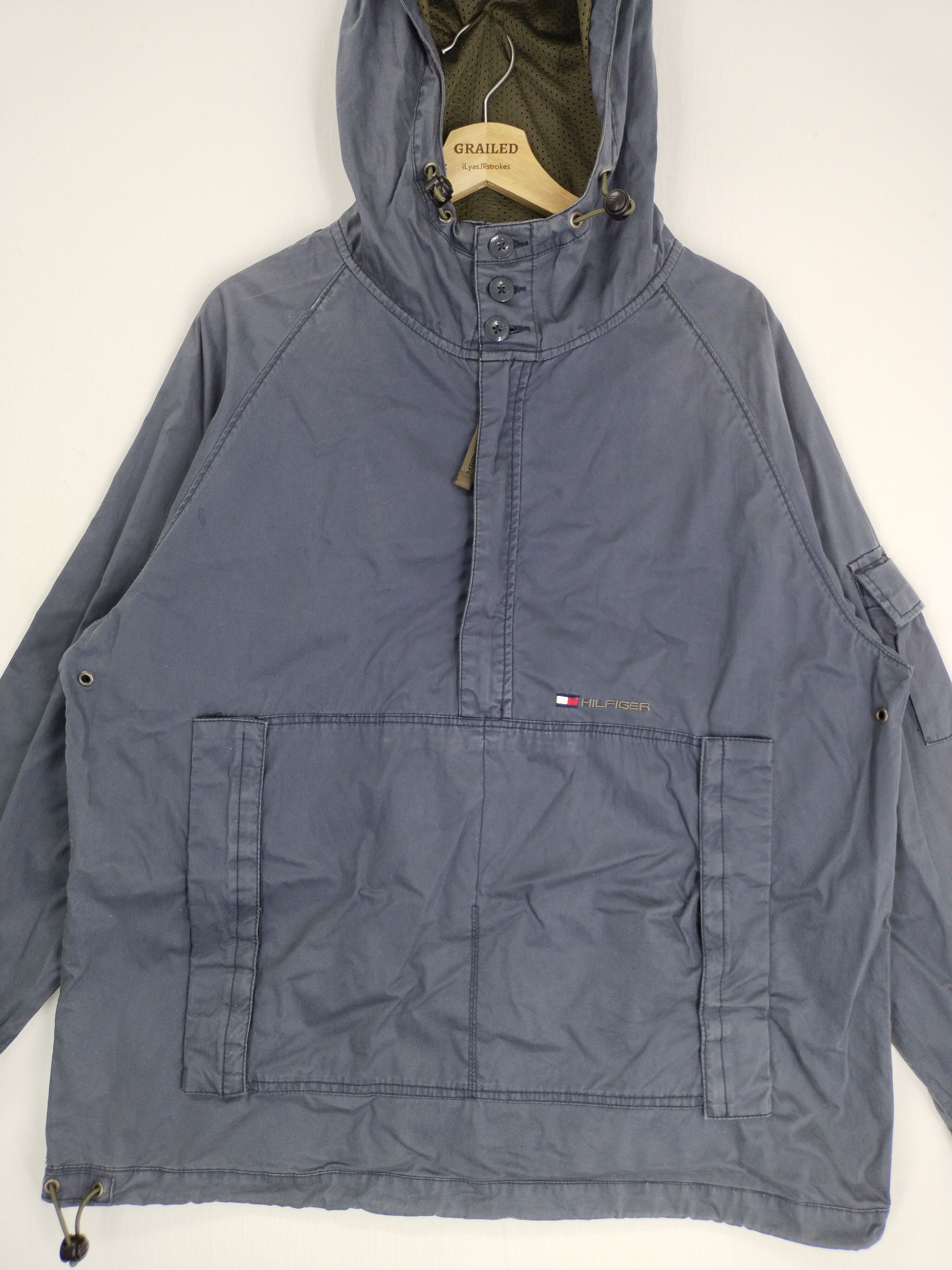 Tommy Hilfiger VINTAGE TOMMY HILFIGER SINGLE POCKET HOODIE JACKET Size US M / EU 48-50 / 2 - 5 Thumbnail