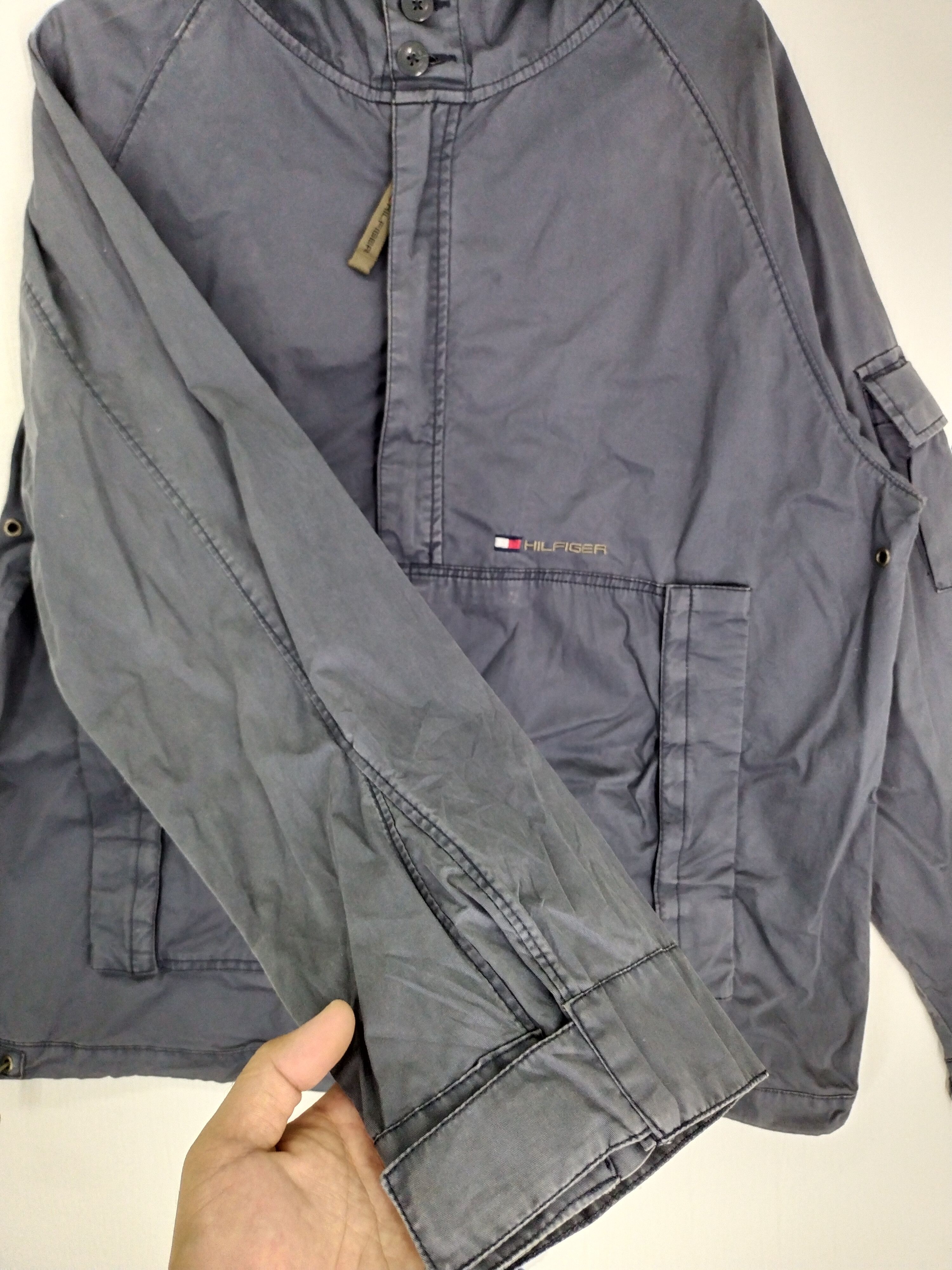 Tommy Hilfiger VINTAGE TOMMY HILFIGER SINGLE POCKET HOODIE JACKET Size US M / EU 48-50 / 2 - 3 Thumbnail