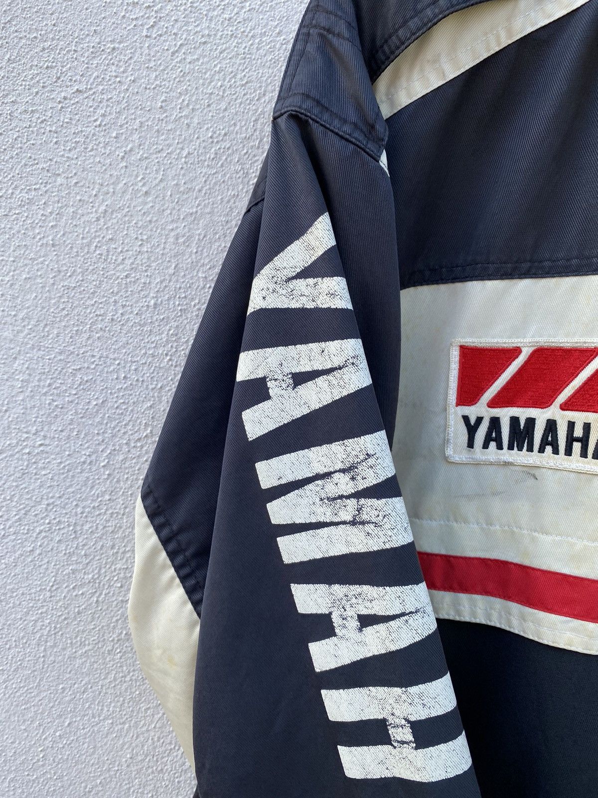 Vintage × Yamaha Rare Vintage Team Yamaha racing sports stripe jacket Size US XL / EU 56 / 4 - 6 Thumbnail