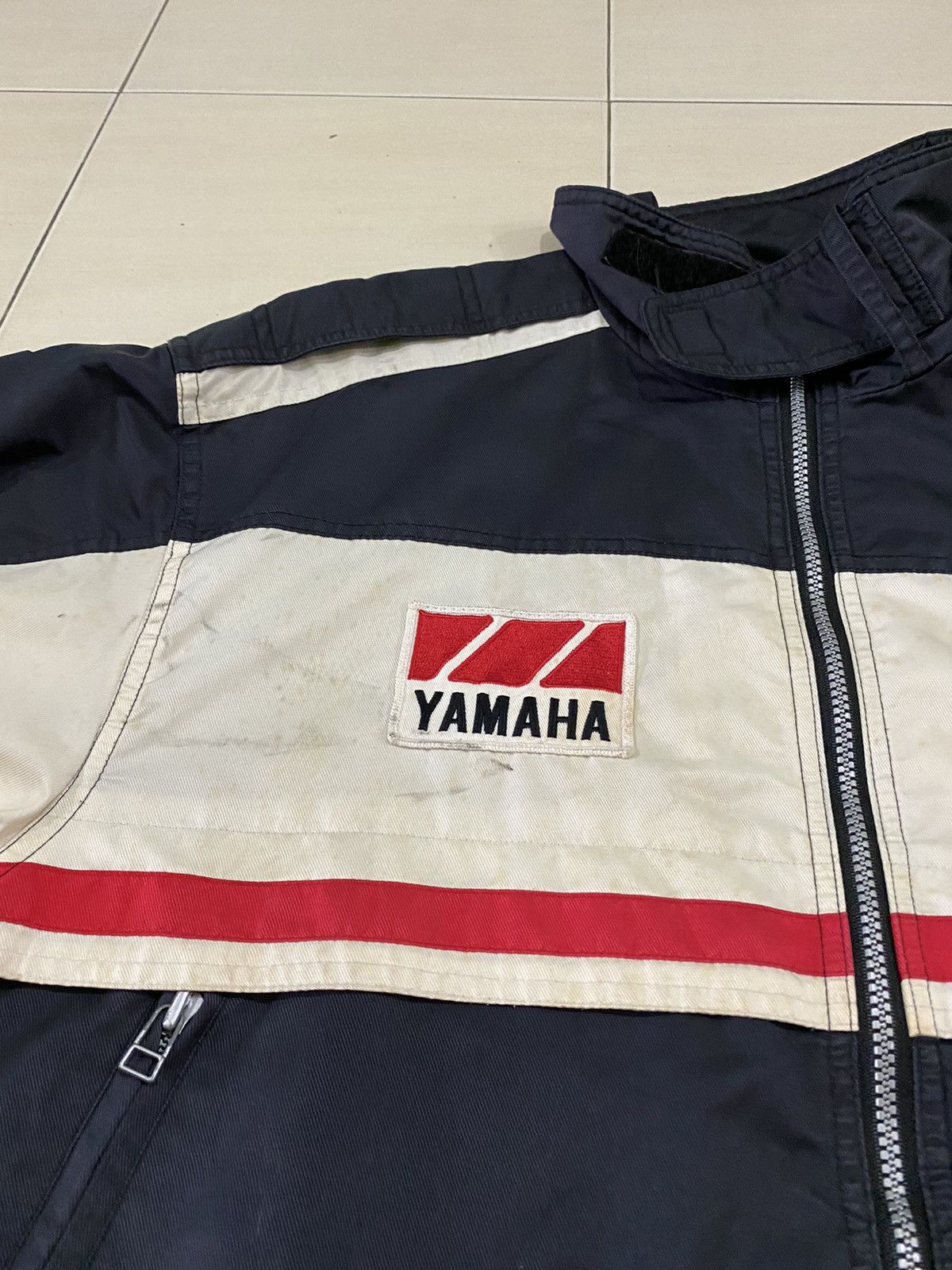 Vintage × Yamaha Rare Vintage Team Yamaha racing sports stripe jacket Size US XL / EU 56 / 4 - 15 Thumbnail
