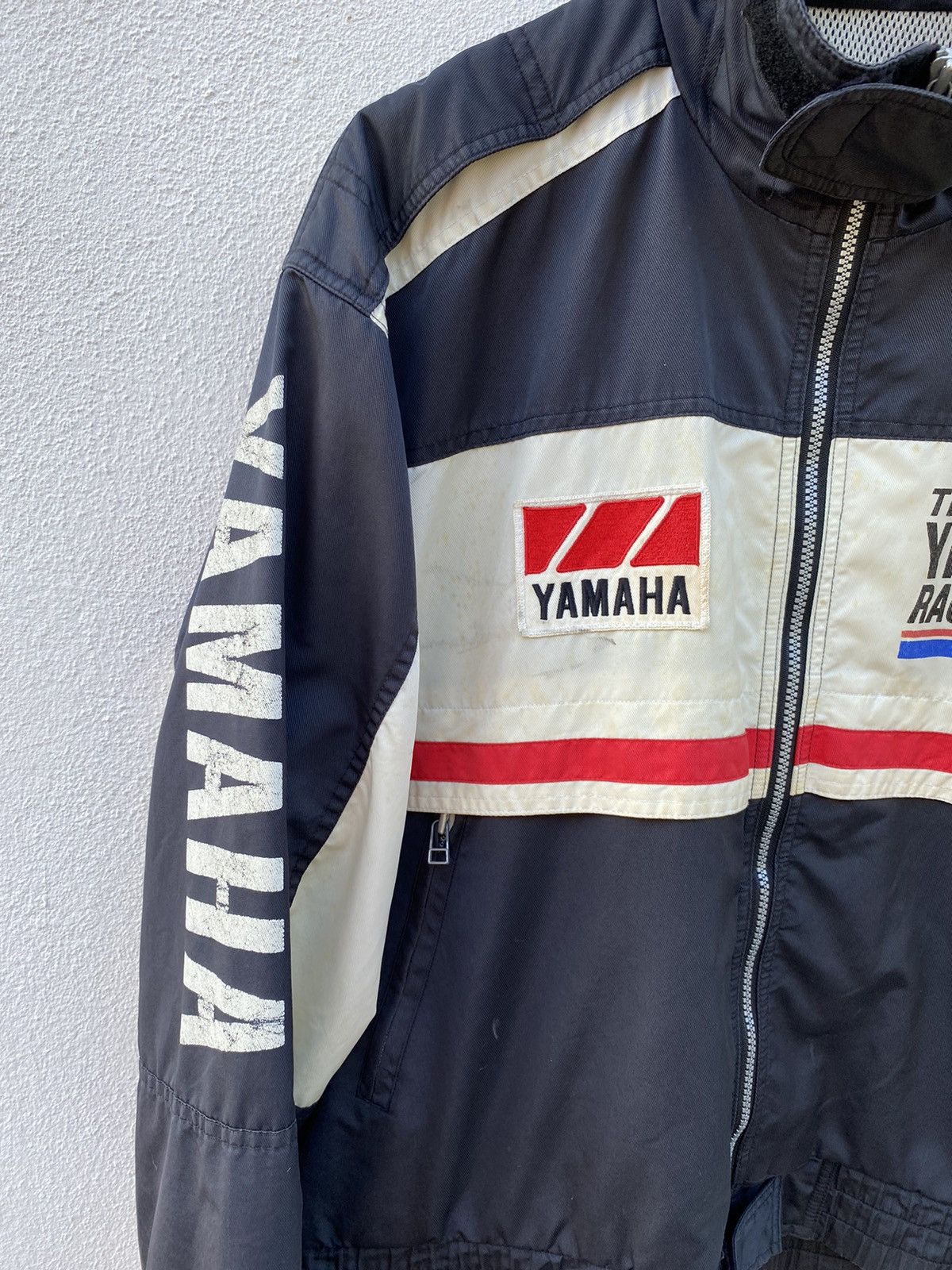 Vintage × Yamaha Rare Vintage Team Yamaha racing sports stripe jacket Size US XL / EU 56 / 4 - 4 Thumbnail