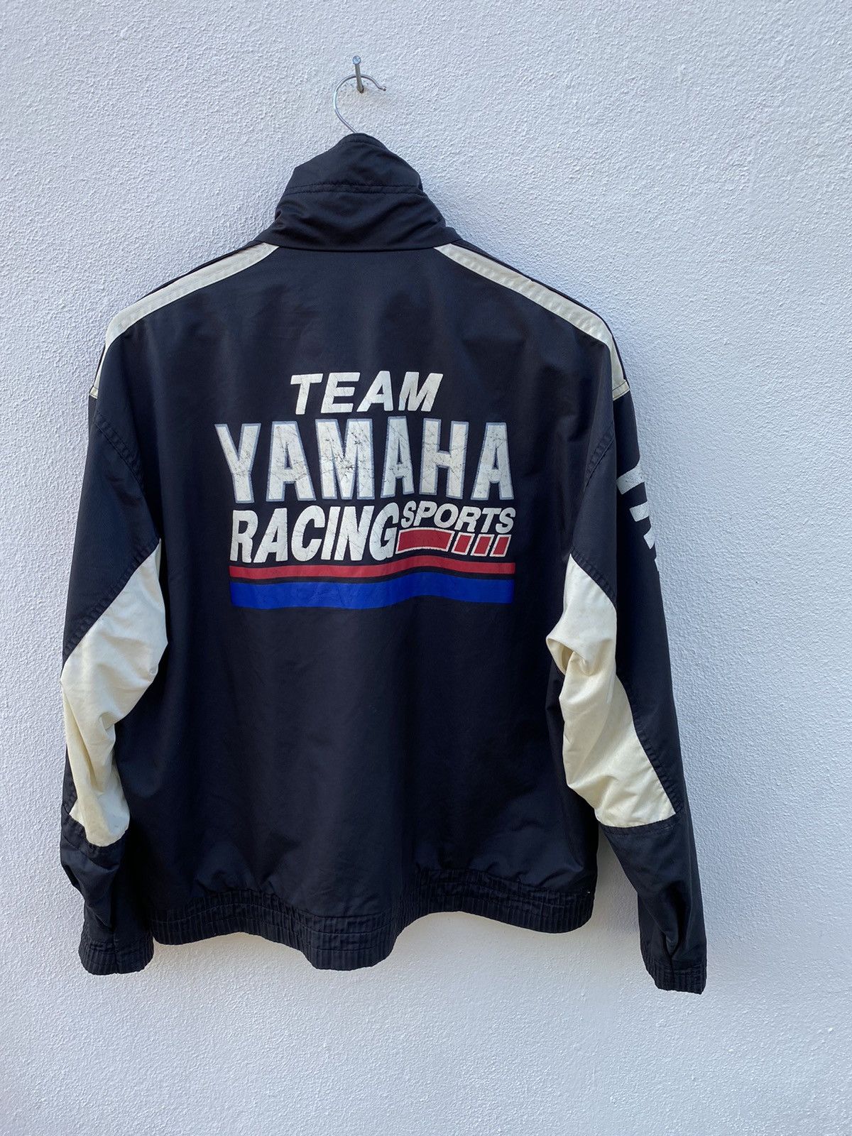 Vintage × Yamaha Rare Vintage Team Yamaha racing sports stripe jacket Size US XL / EU 56 / 4 - 2 Thumbnail