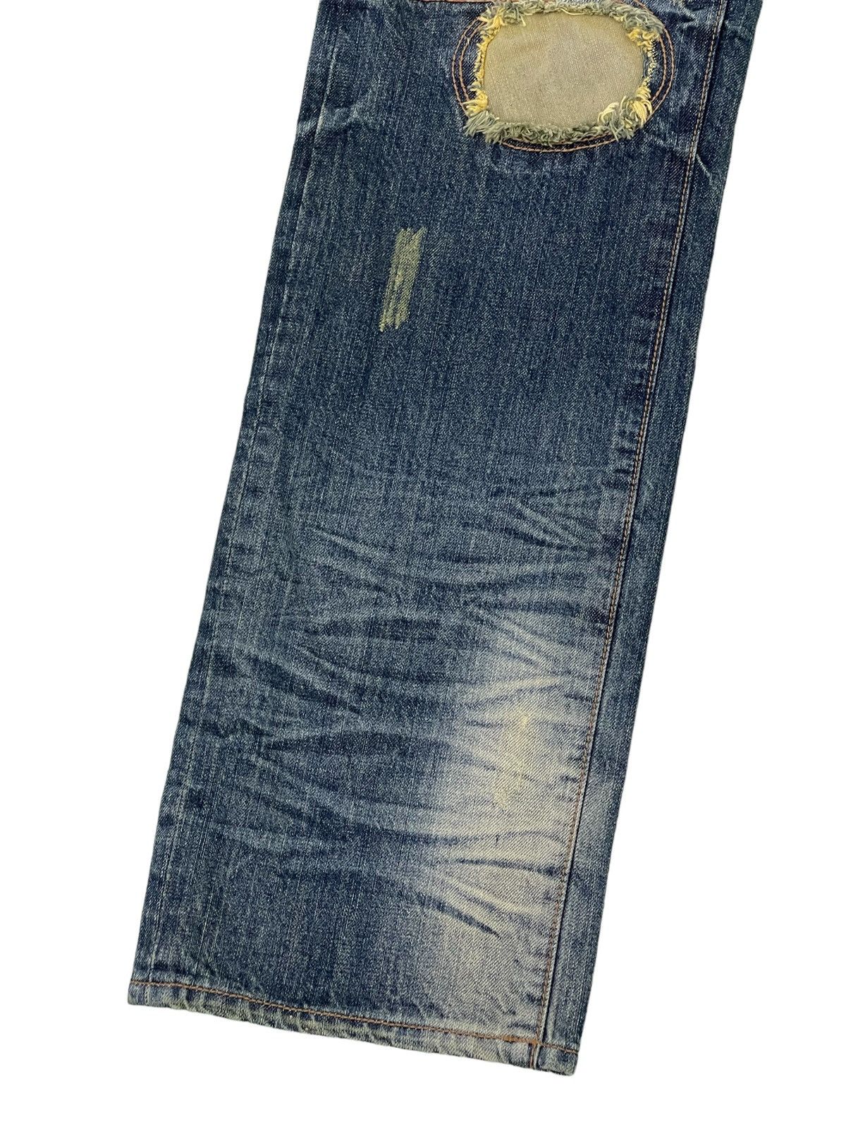 Japanese Brand Patchwork Damage Boro Jeans Urban Craft Regular 1🟦8 Size US 34 / EU 50 - 5 Thumbnail