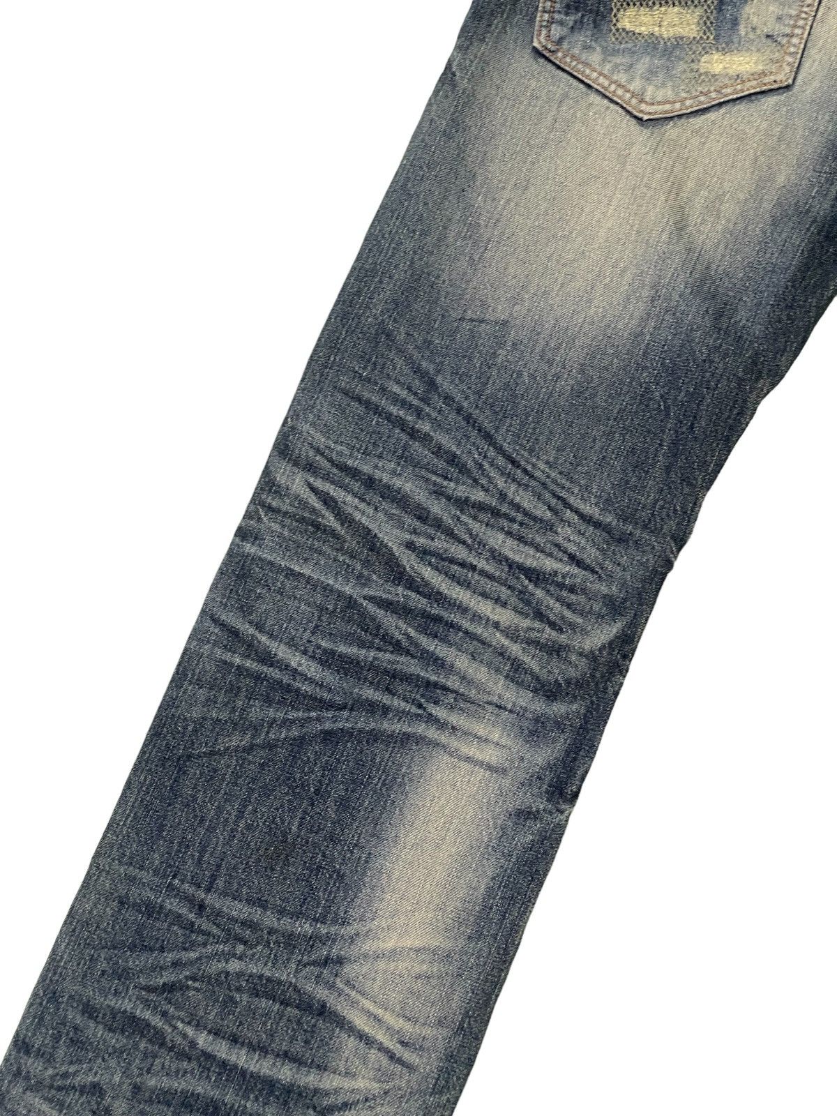 Japanese Brand Patchwork Damage Boro Jeans Urban Craft Regular 1🟦8 Size US 34 / EU 50 - 18 Thumbnail