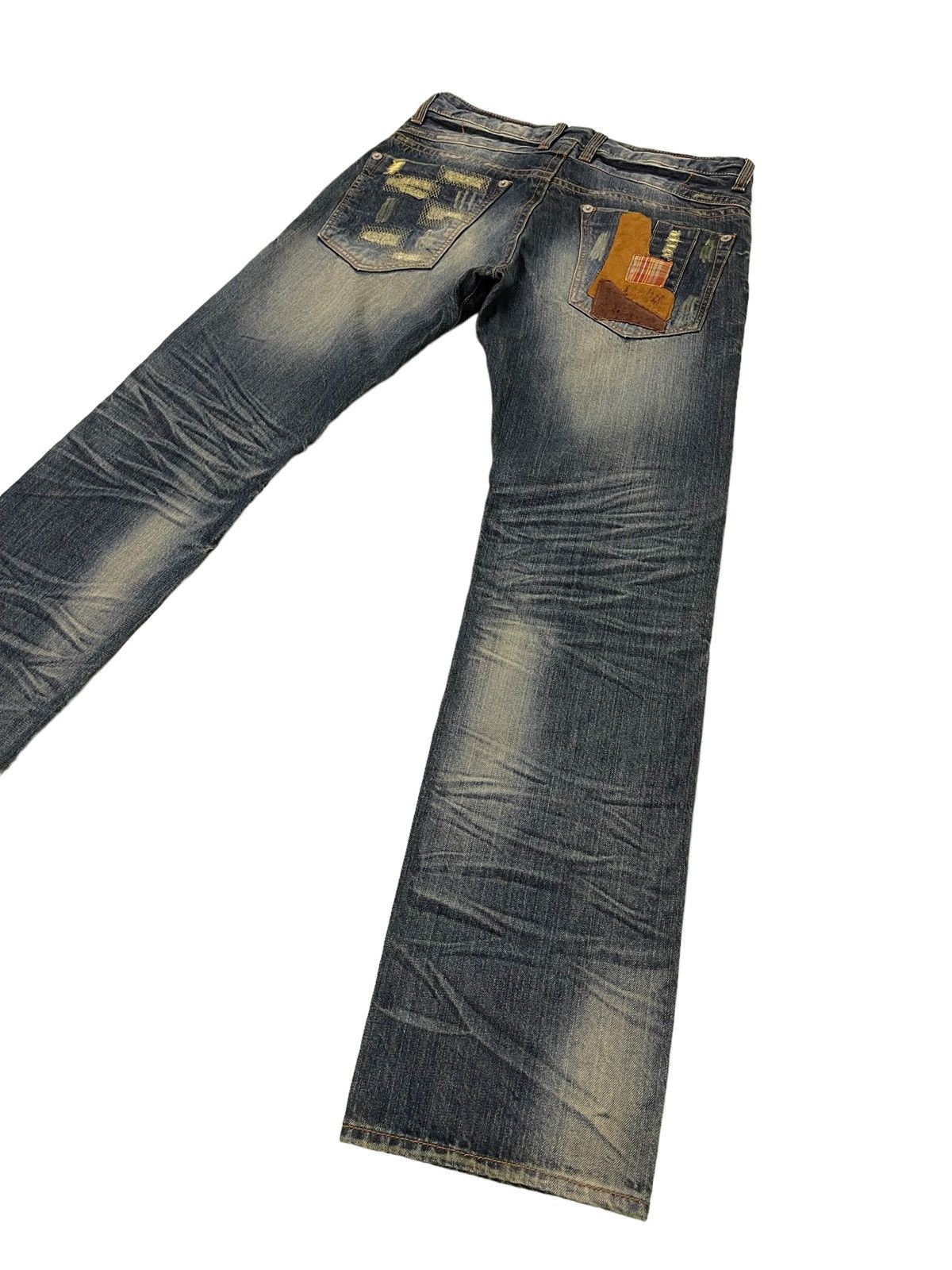 Japanese Brand Patchwork Damage Boro Jeans Urban Craft Regular 1🟦8 Size US 34 / EU 50 - 14 Thumbnail