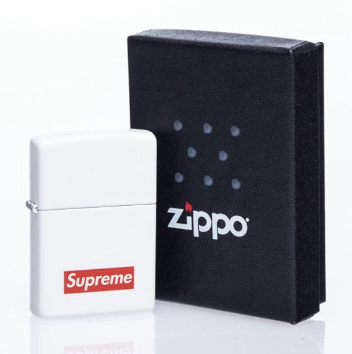 Supreme Box Logo Zippo White 2012
