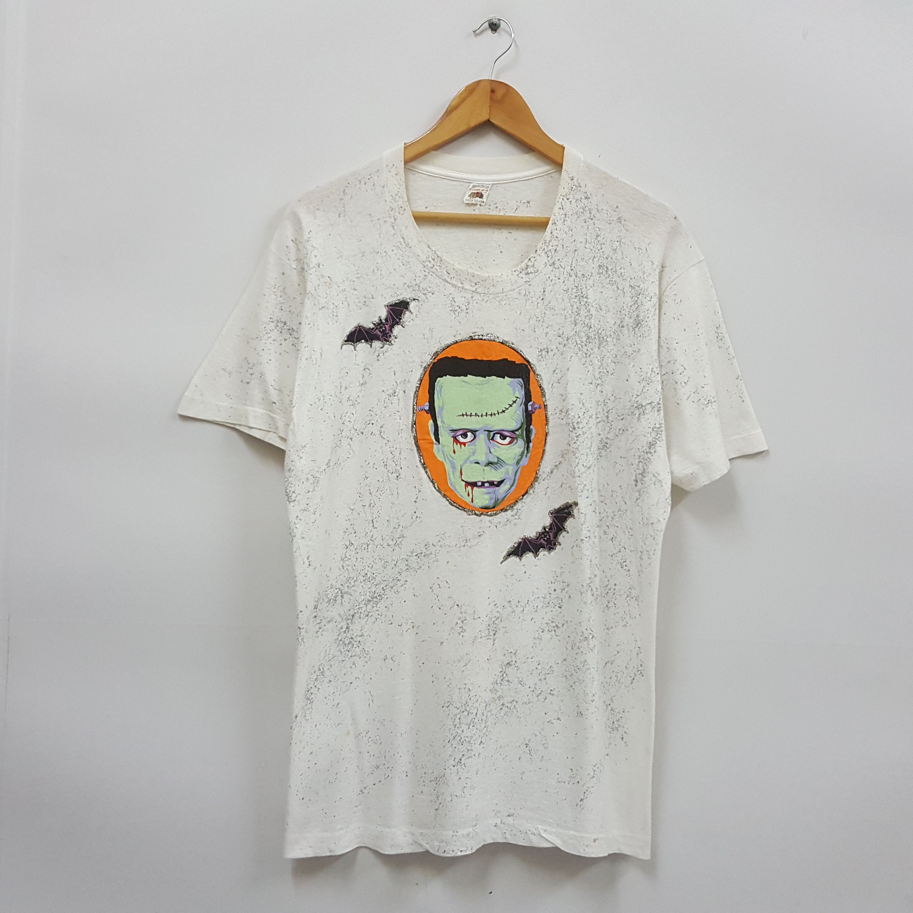 Vintage Vintage 90's Frankenstein Horror Zombie art t-shirt Size US L / EU 52-54 / 3 - 1 Thumbnail