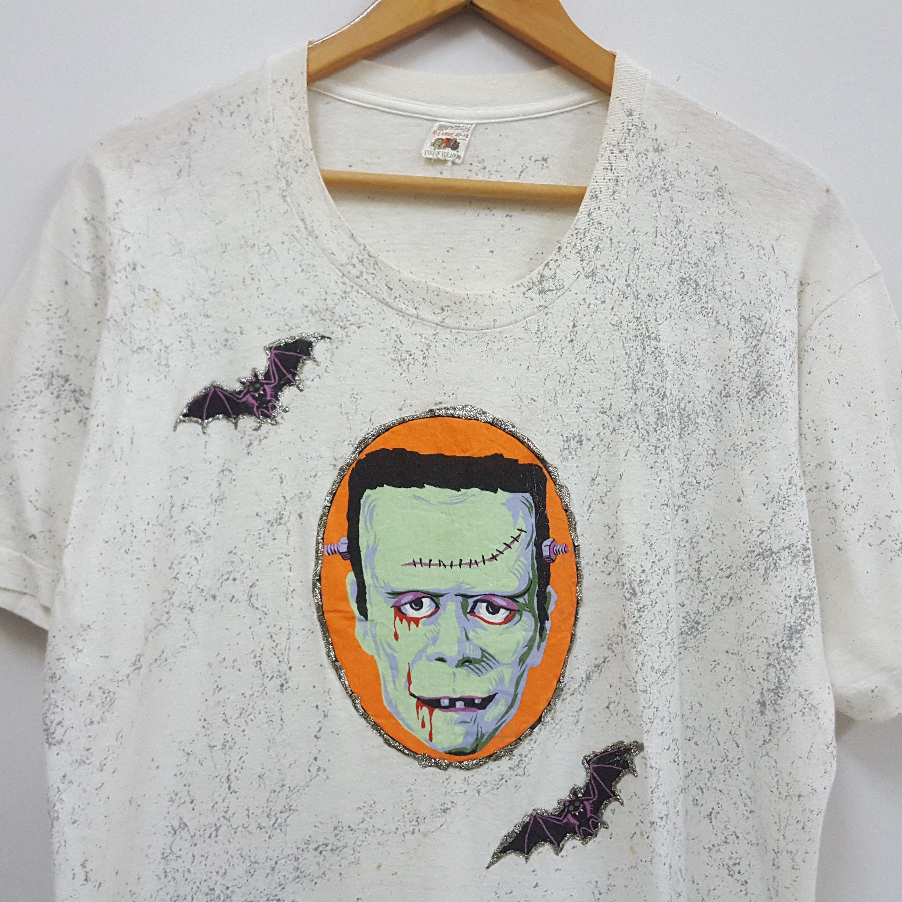 Vintage Vintage 90's Frankenstein Horror Zombie art t-shirt Size US L / EU 52-54 / 3 - 2 Thumbnail