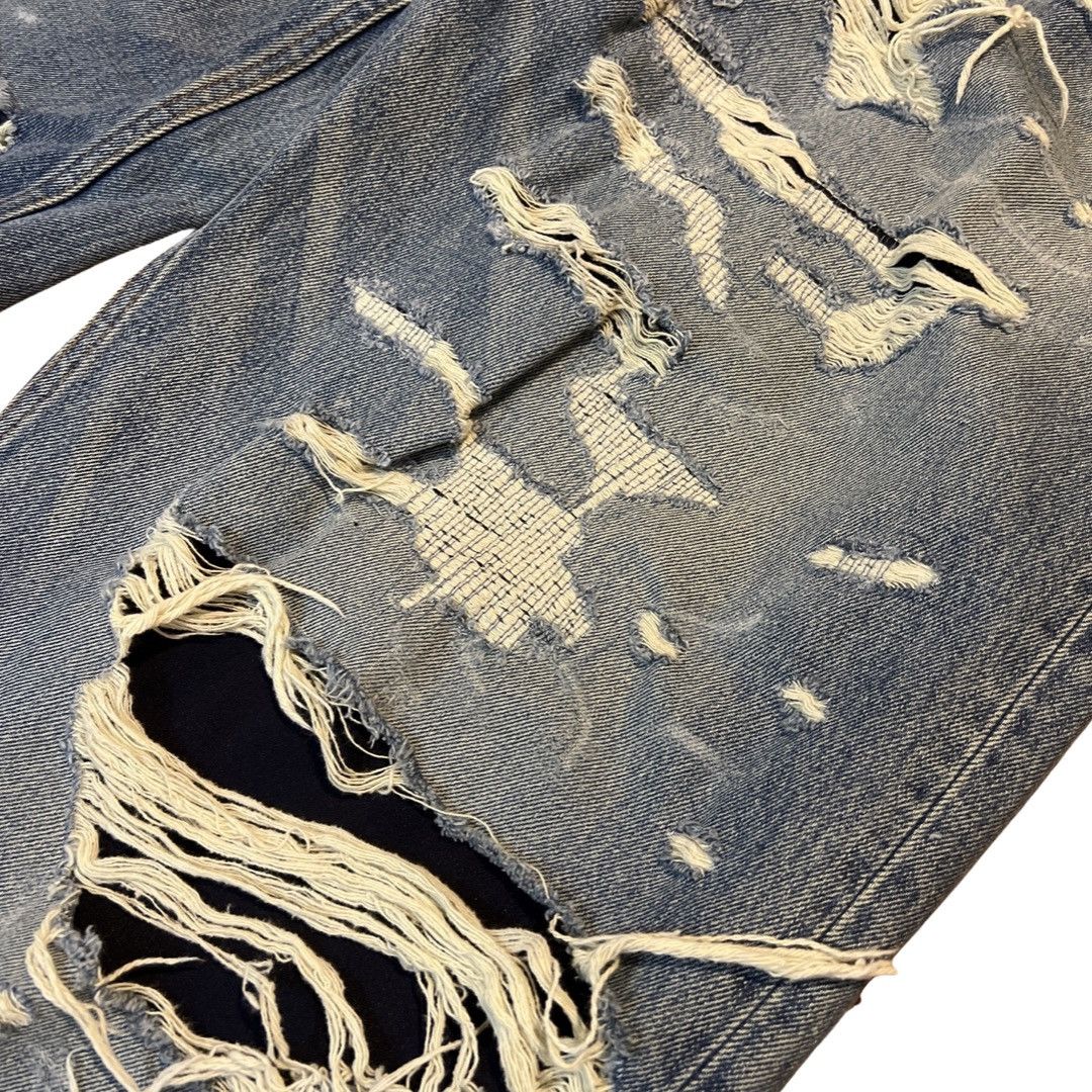 Balenciaga BALENCIAGA FW21 DISTRESSED DENIM Size US 34 / EU 50 - 14 Thumbnail