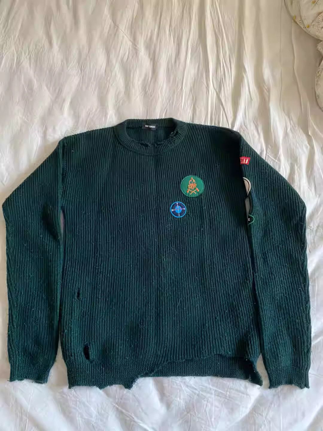 Raf Simons raf Simons Disrupt Patch Sweater Size US S / EU 44-46 / 1 - 1 Thumbnail
