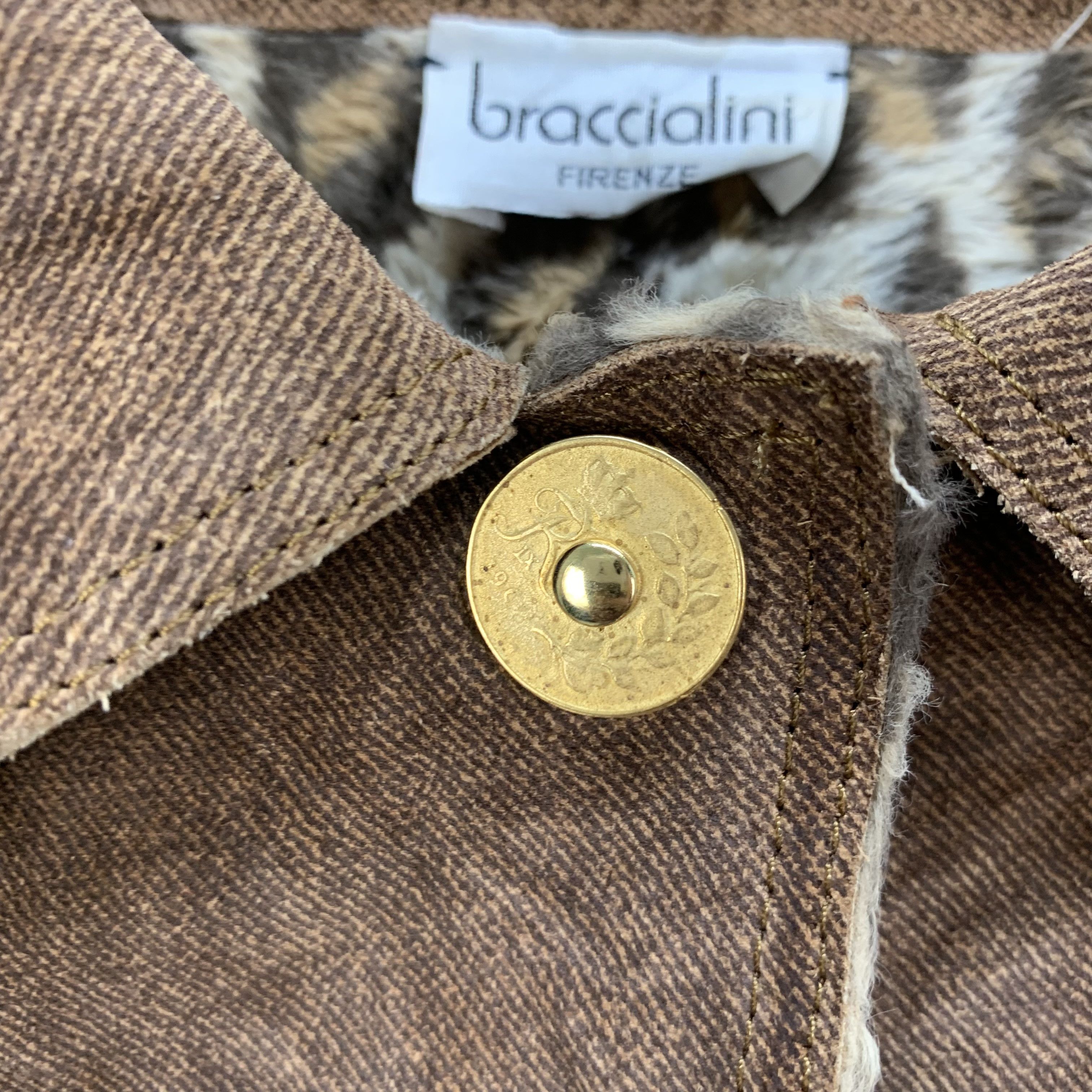 Firenze Braccialini Firenze Women Leather Jacket #3760-131 Size ONE SIZE - 4 Thumbnail