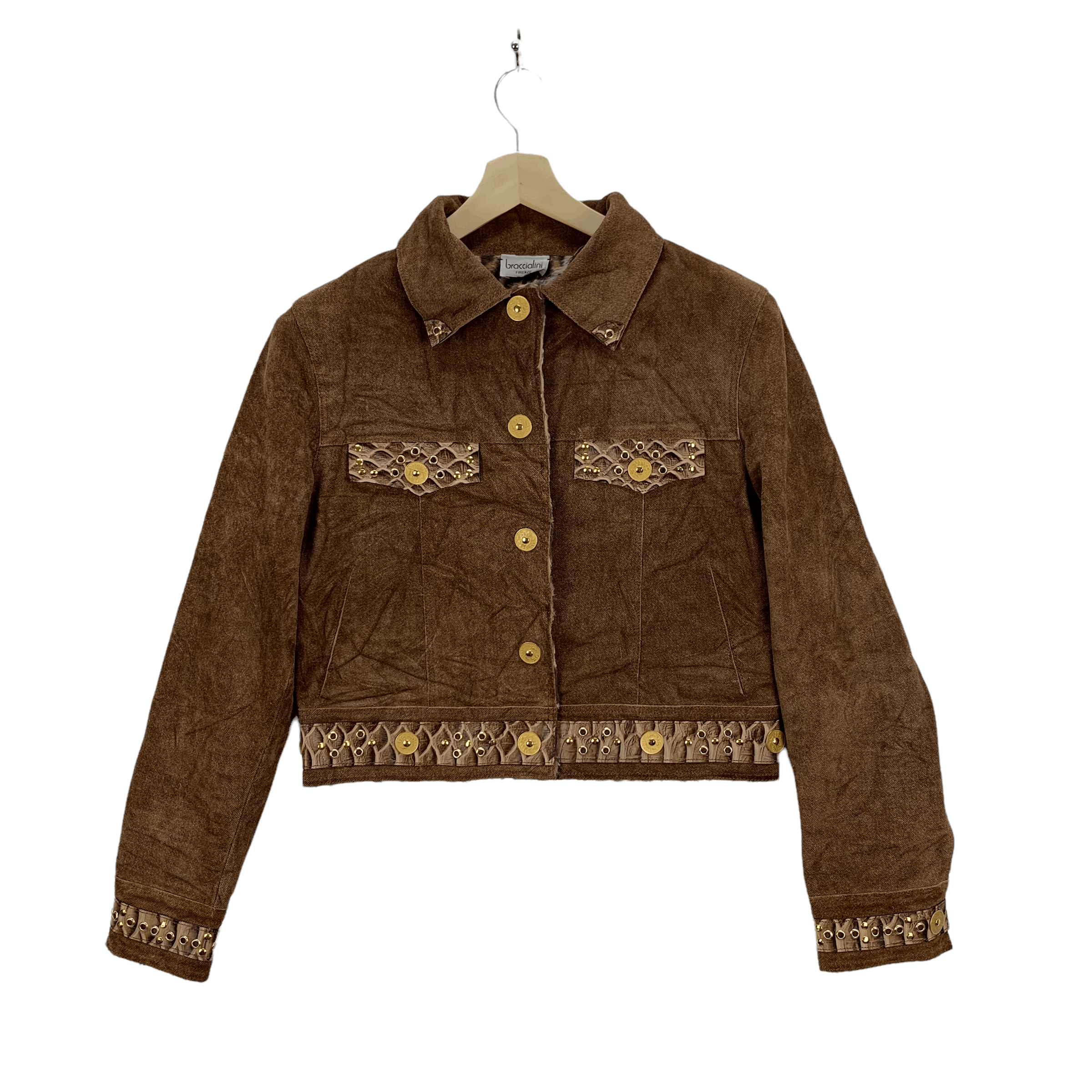 Firenze Braccialini Firenze Women Leather Jacket #3760-131 Size ONE SIZE - 1 Thumbnail