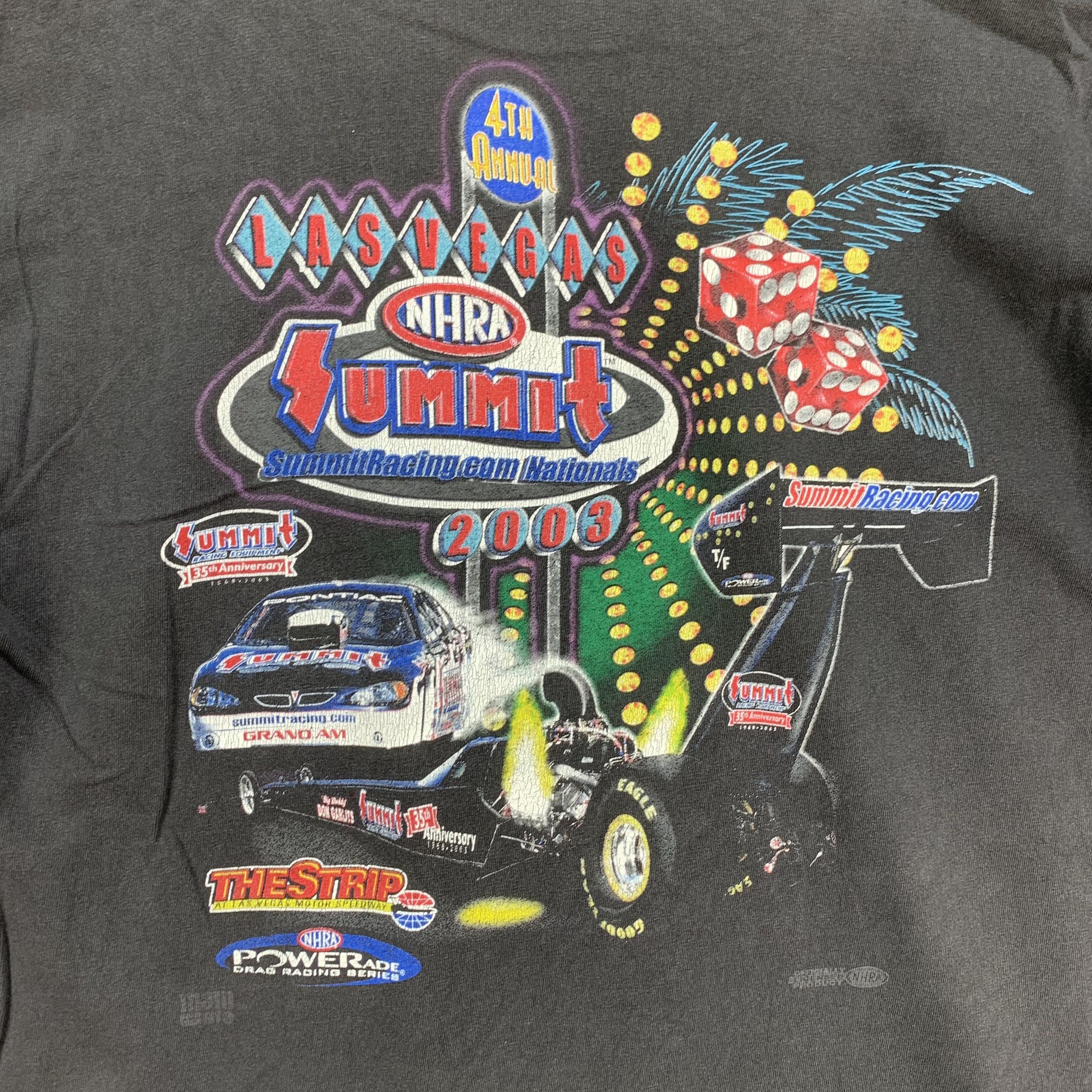 Gildan Vintage NHRA Summit Racing Las Vegas Tee #3812-132 Size US XL / EU 56 / 4 - 2 Thumbnail