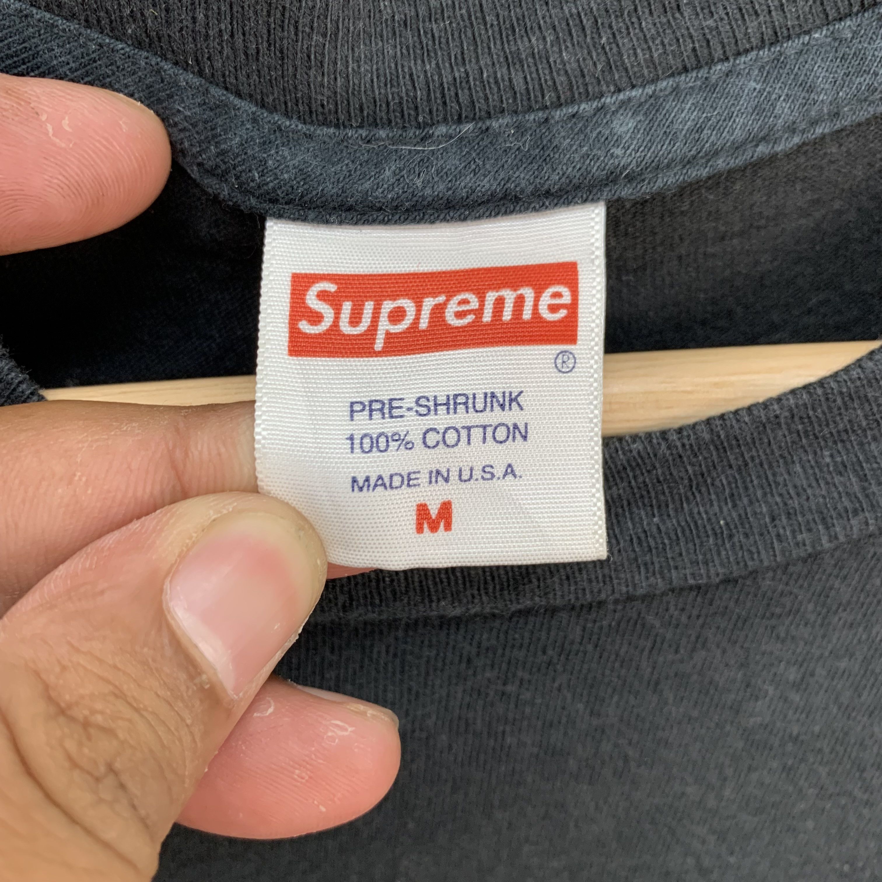 Supreme Vintage Supreme Made in USA Plain Long Sleeve Tee #3809-132 Size US M / EU 48-50 / 2 - 5 Thumbnail
