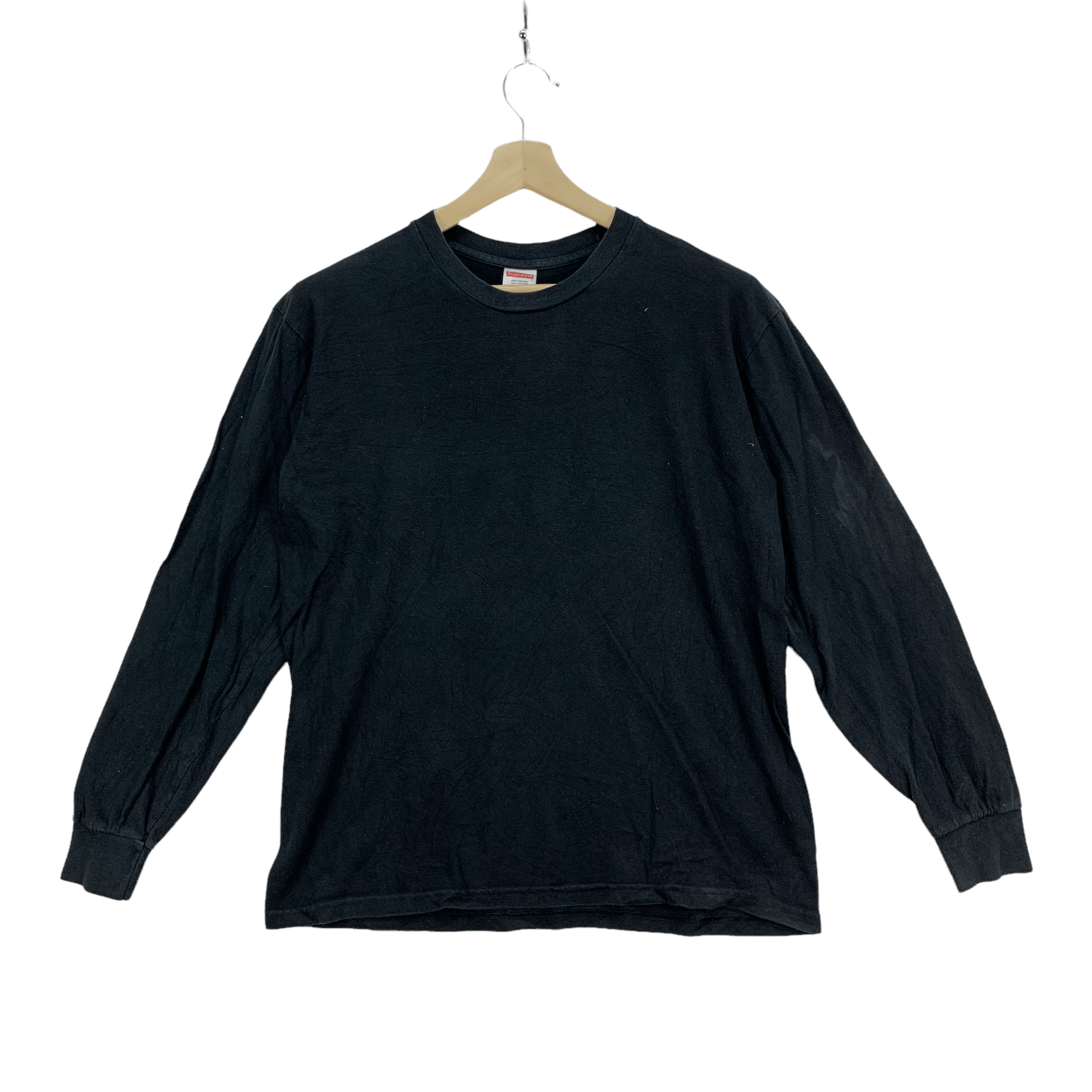 Supreme Vintage Supreme Made in USA Plain Long Sleeve Tee #3809