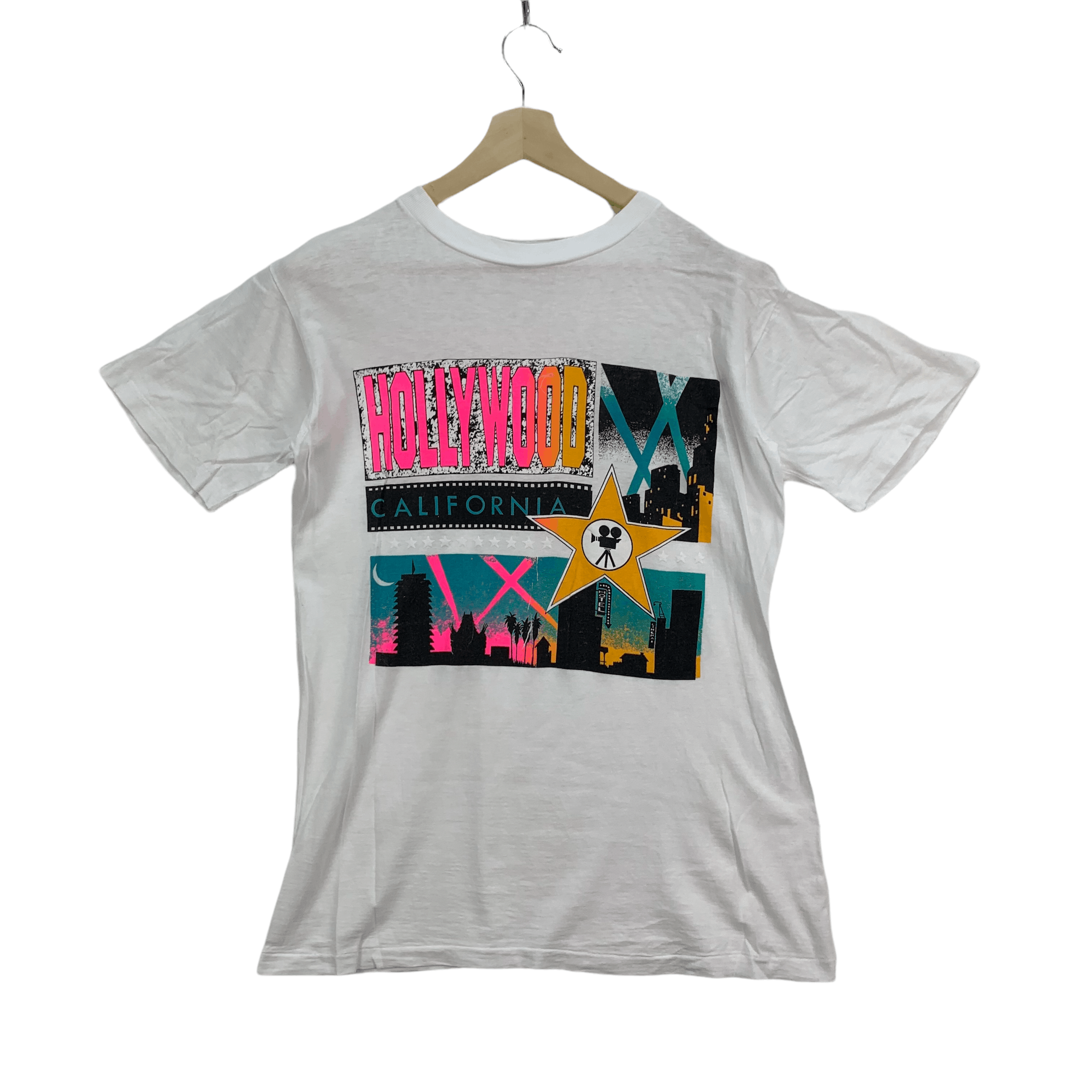 Vintage Hollywood California Printed Tee #3799-132