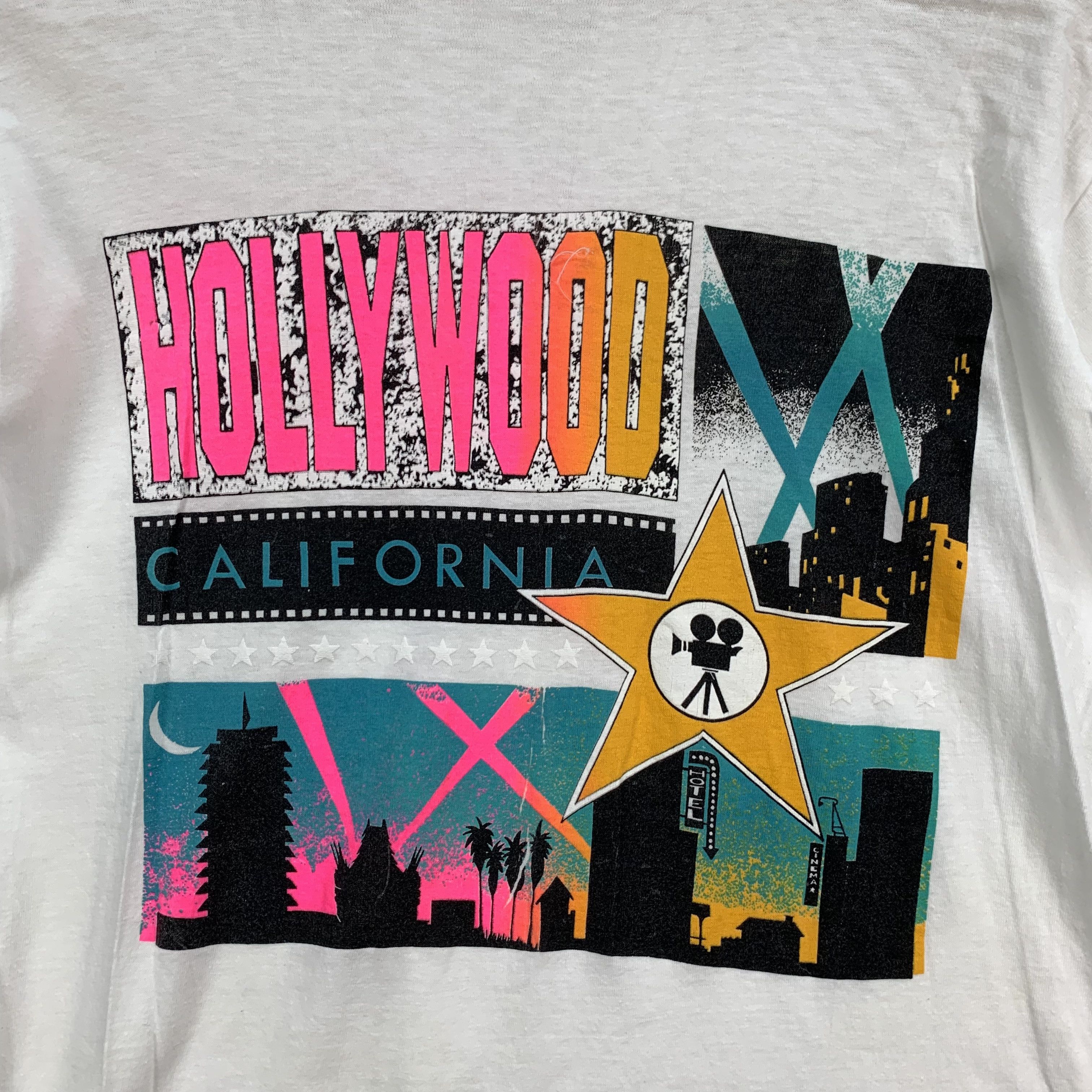 Vintage Vintage Hollywood California Printed Tee #3799-132 Size US M / EU 48-50 / 2 - 3 Thumbnail