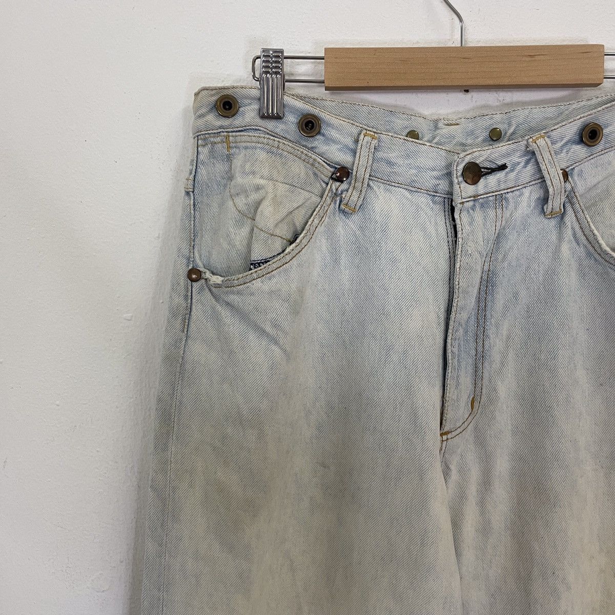 Vintage Vintage Wrangler Buckles Distressed Denim Pants Size US 30 / EU 46 - 10 Thumbnail