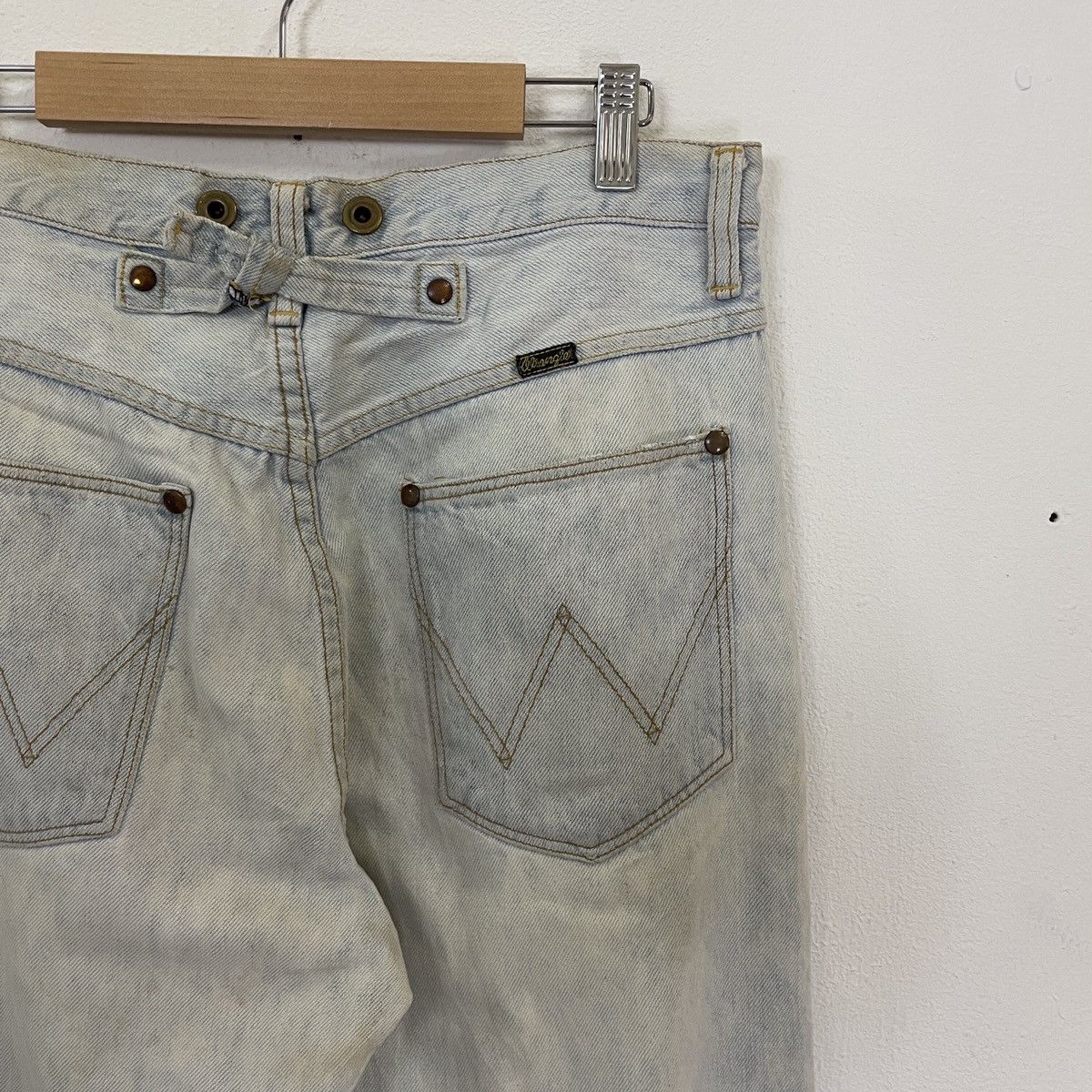 Vintage Vintage Wrangler Buckles Distressed Denim Pants Size US 30 / EU 46 - 2 Thumbnail