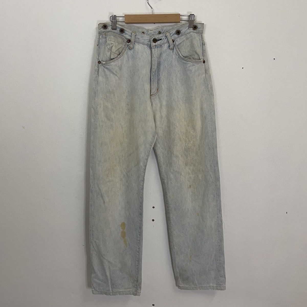 Vintage Vintage Wrangler Buckles Distressed Denim Pants Size US 30 / EU 46 - 8 Thumbnail