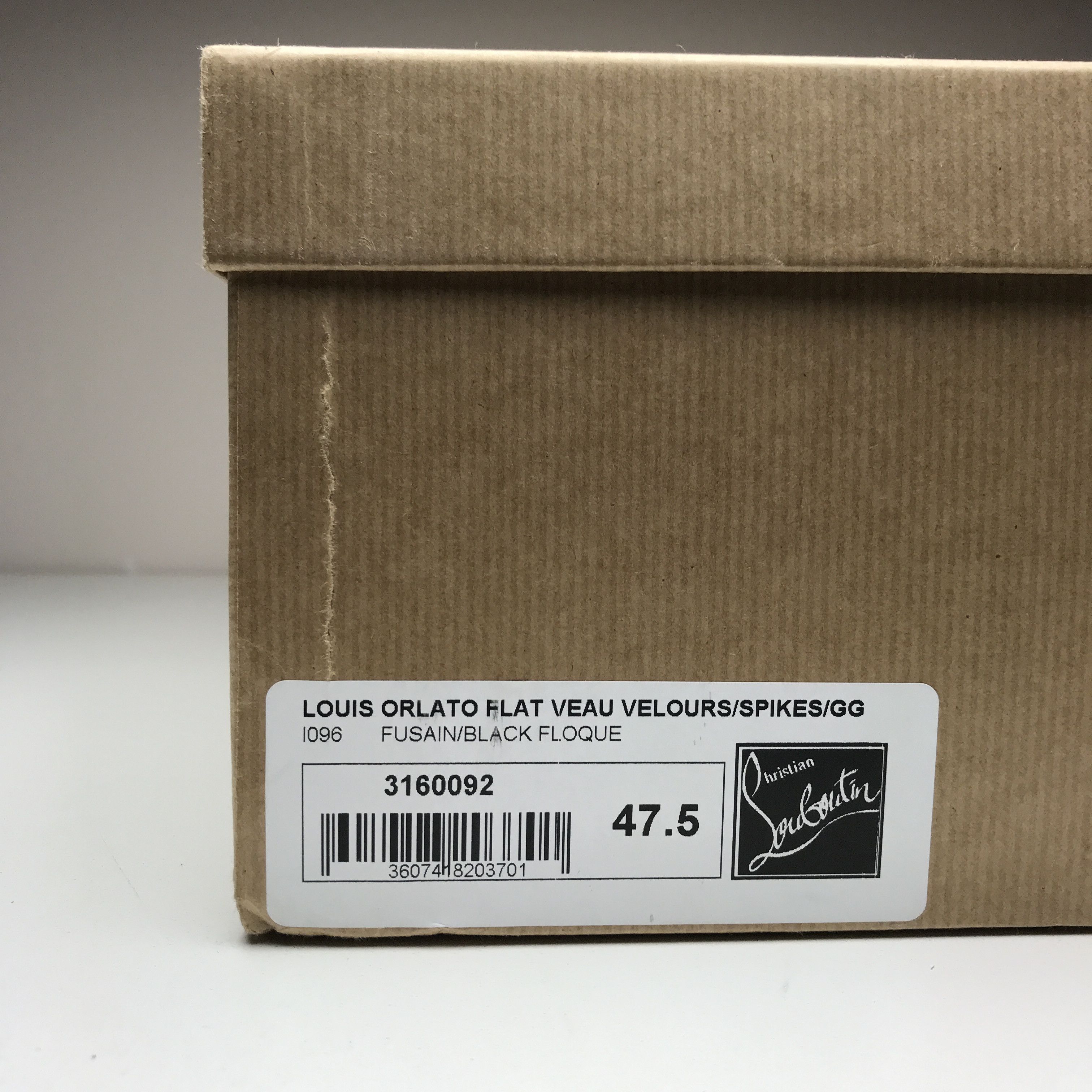 Christian Louboutin 14.5 Louis Orlato Flat Veau - Fusain - Size 47.5 Size US 14 / EU 47 - 8 Thumbnail
