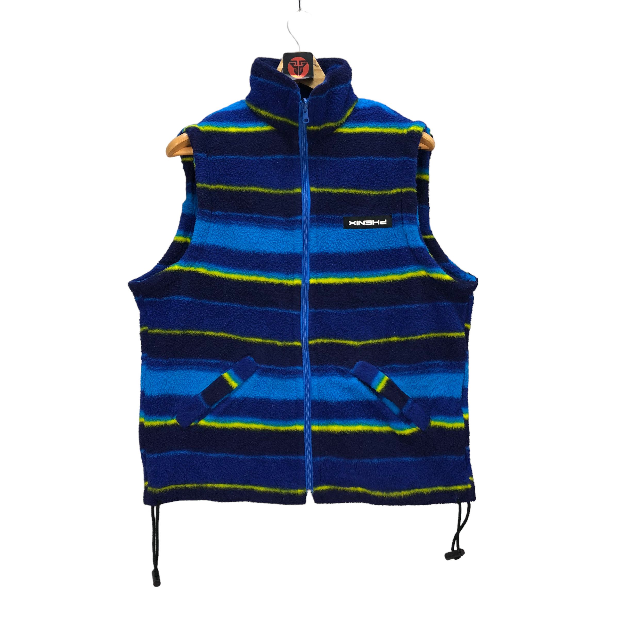 image of Vintage Phenix Polartec Fleece Vest 7069-108 in Blue, Men's (Size Large)