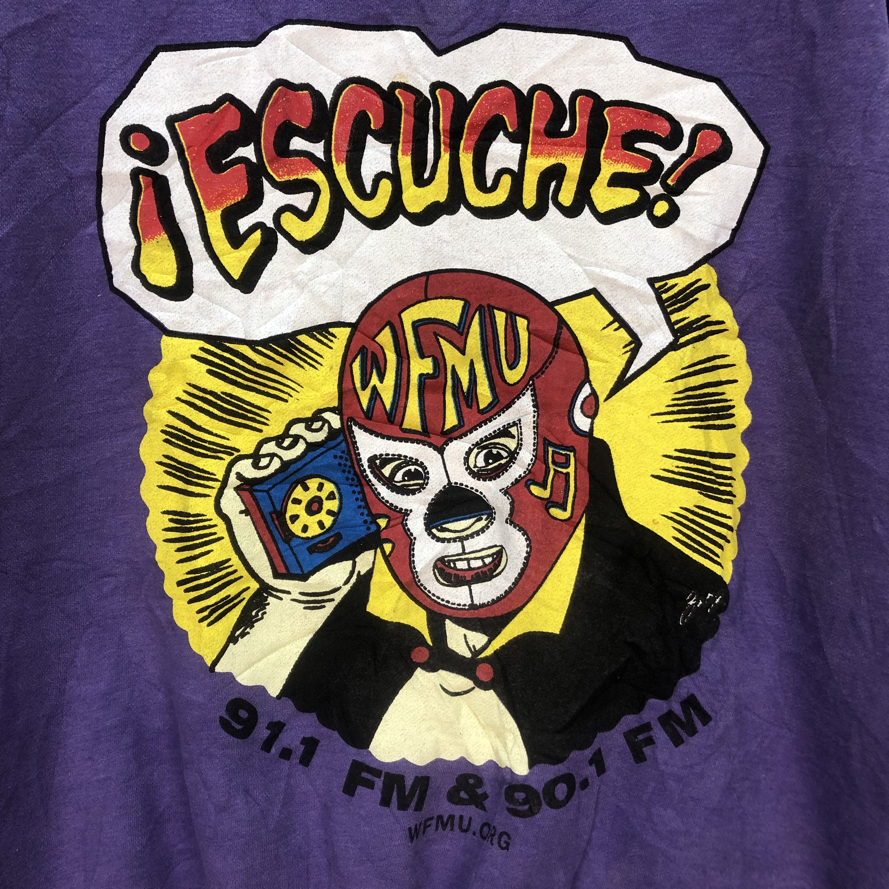 Japanese Brand WFMU FM GRAPHIC SWEATSHIRTS NICE DESIGN #7072-108 Size US XL / EU 56 / 4 - 3 Thumbnail