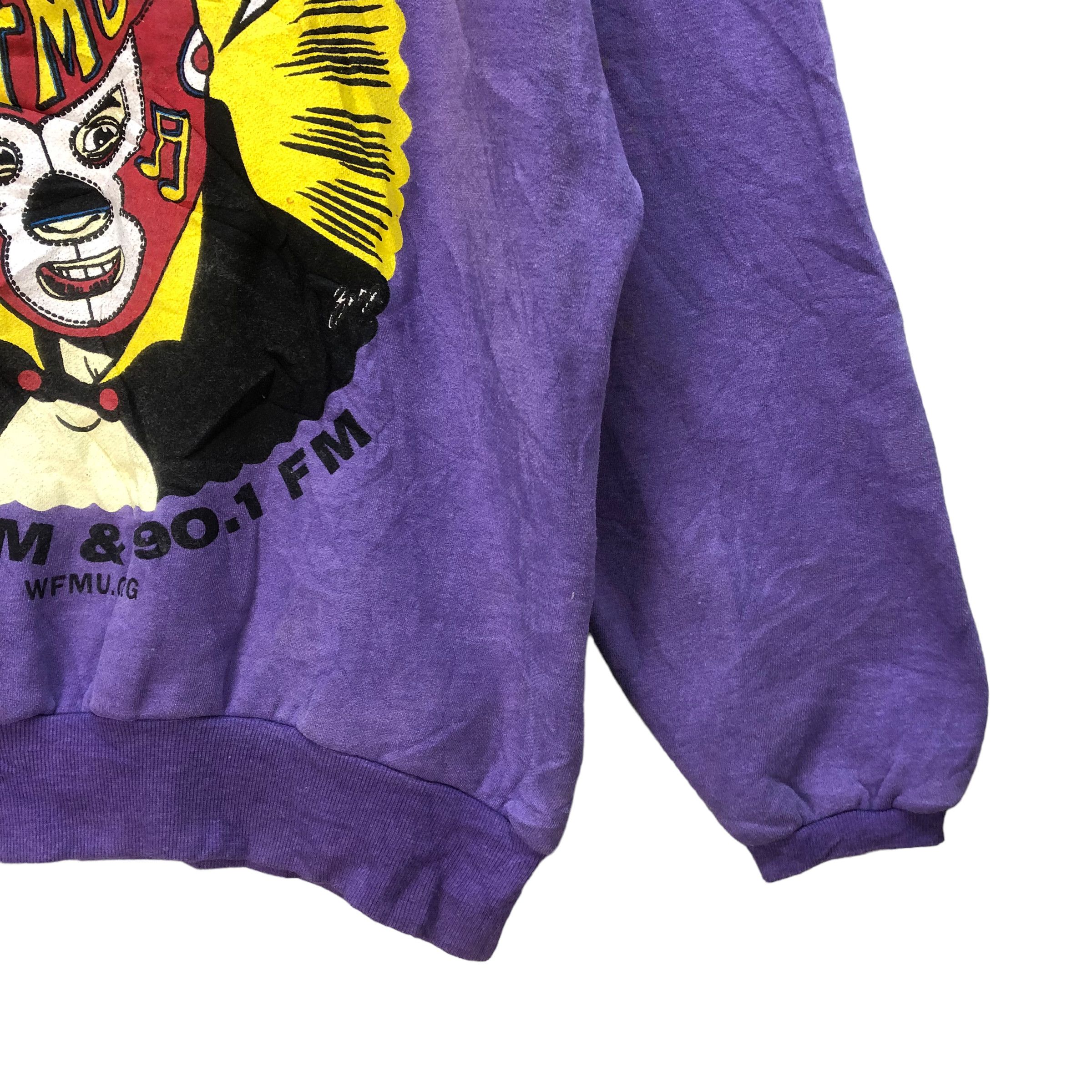 Japanese Brand WFMU FM GRAPHIC SWEATSHIRTS NICE DESIGN #7072-108 Size US XL / EU 56 / 4 - 6 Thumbnail