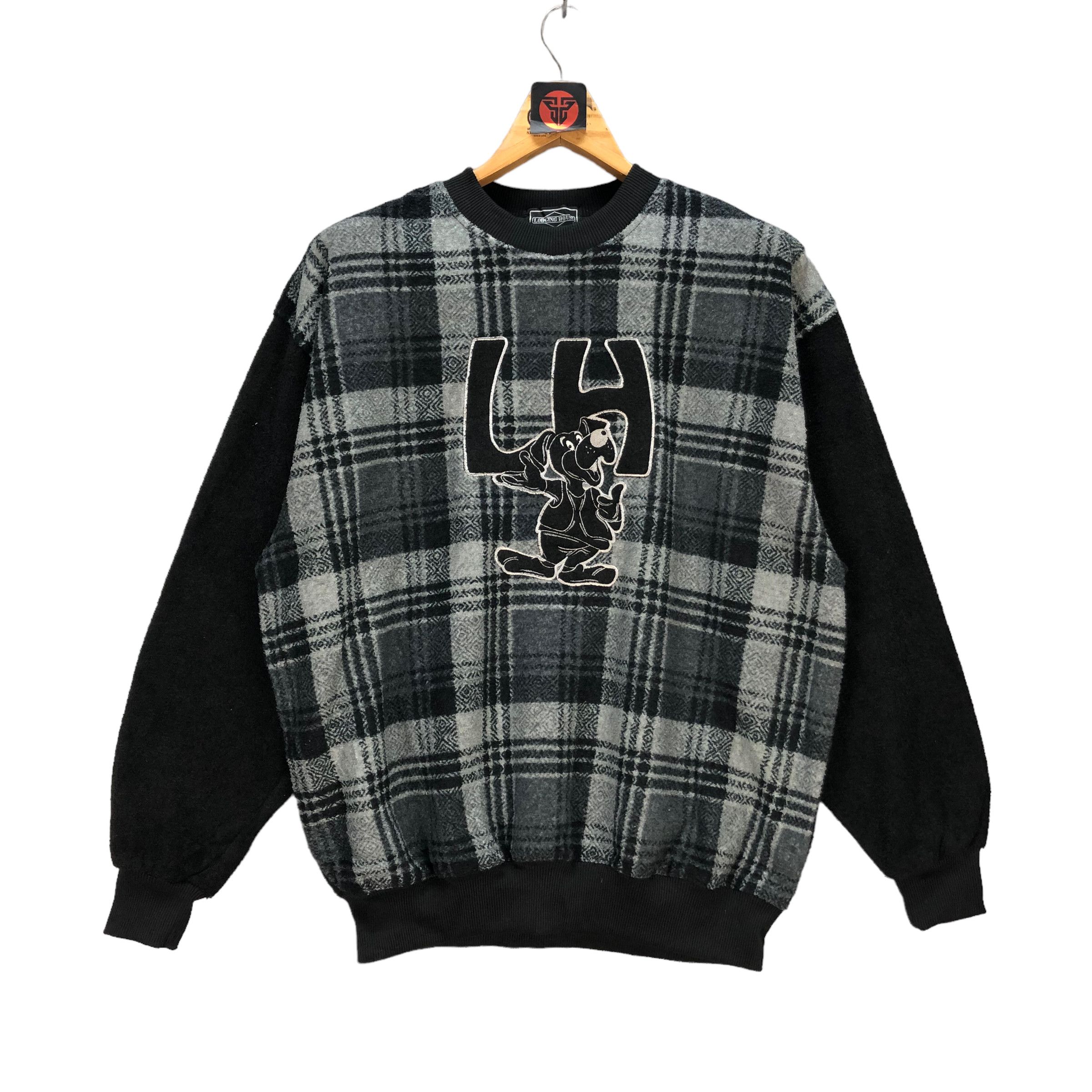 Japanese Brand LODGING HOUSE BIG LOGO TARTAN SWEATSHIRTS #7089-109 Size US L / EU 52-54 / 3 - 1 Thumbnail