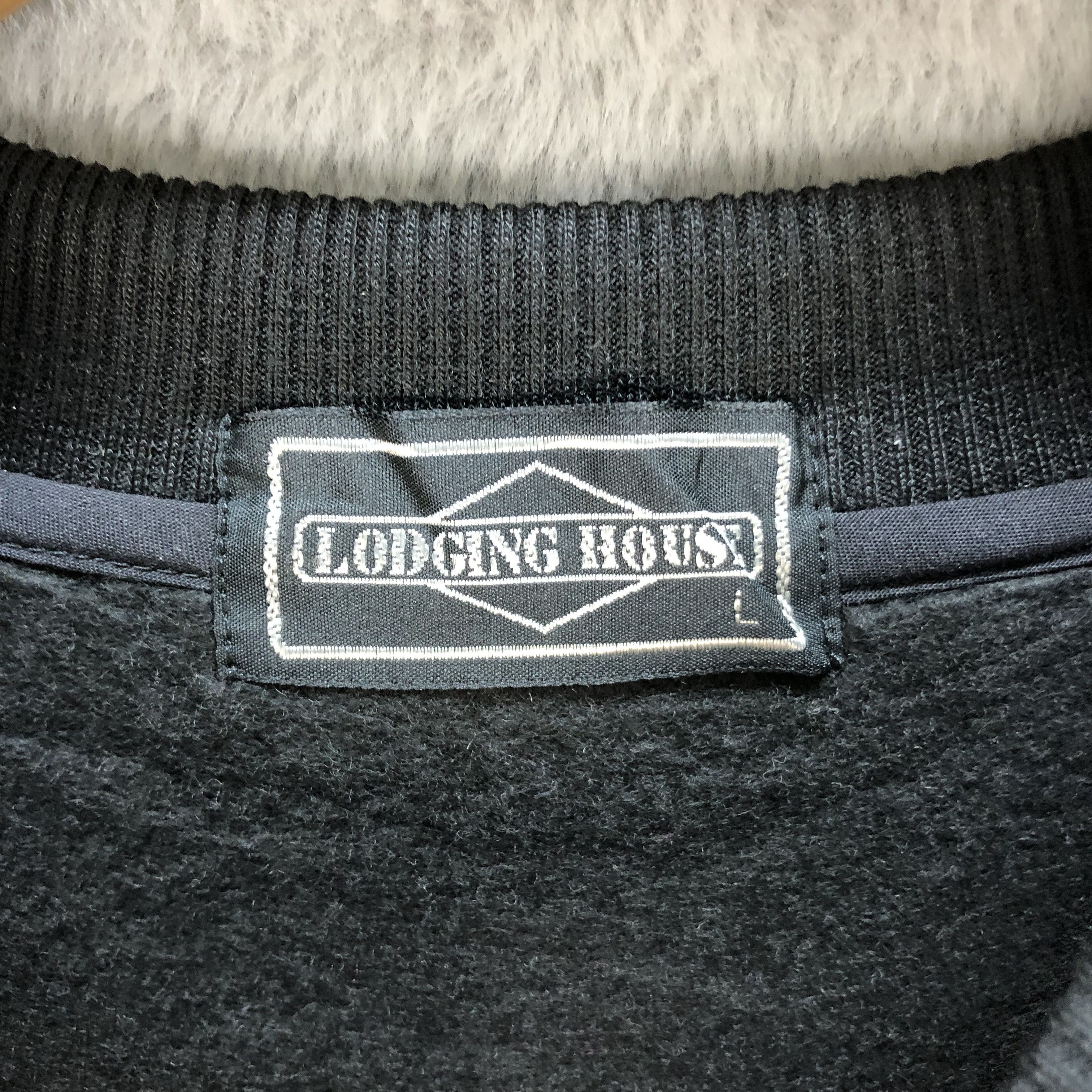 Japanese Brand LODGING HOUSE BIG LOGO TARTAN SWEATSHIRTS #7089-109 Size US L / EU 52-54 / 3 - 6 Thumbnail