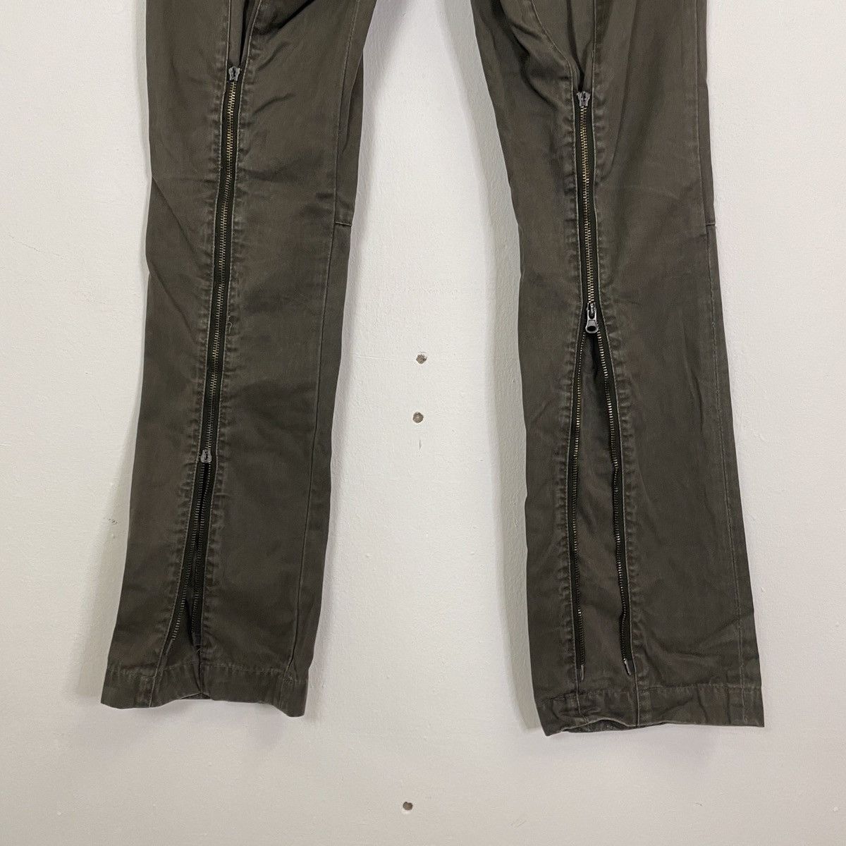 Japanese Brand Vintage Basquiat Double Knee Long Zip Rare Design Pants Size US 32 / EU 48 - 4 Thumbnail